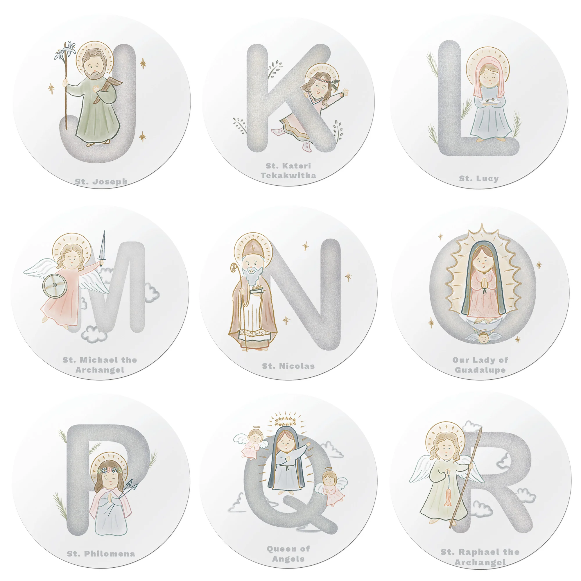 Saints Alphabet Magnet Set - Image 3