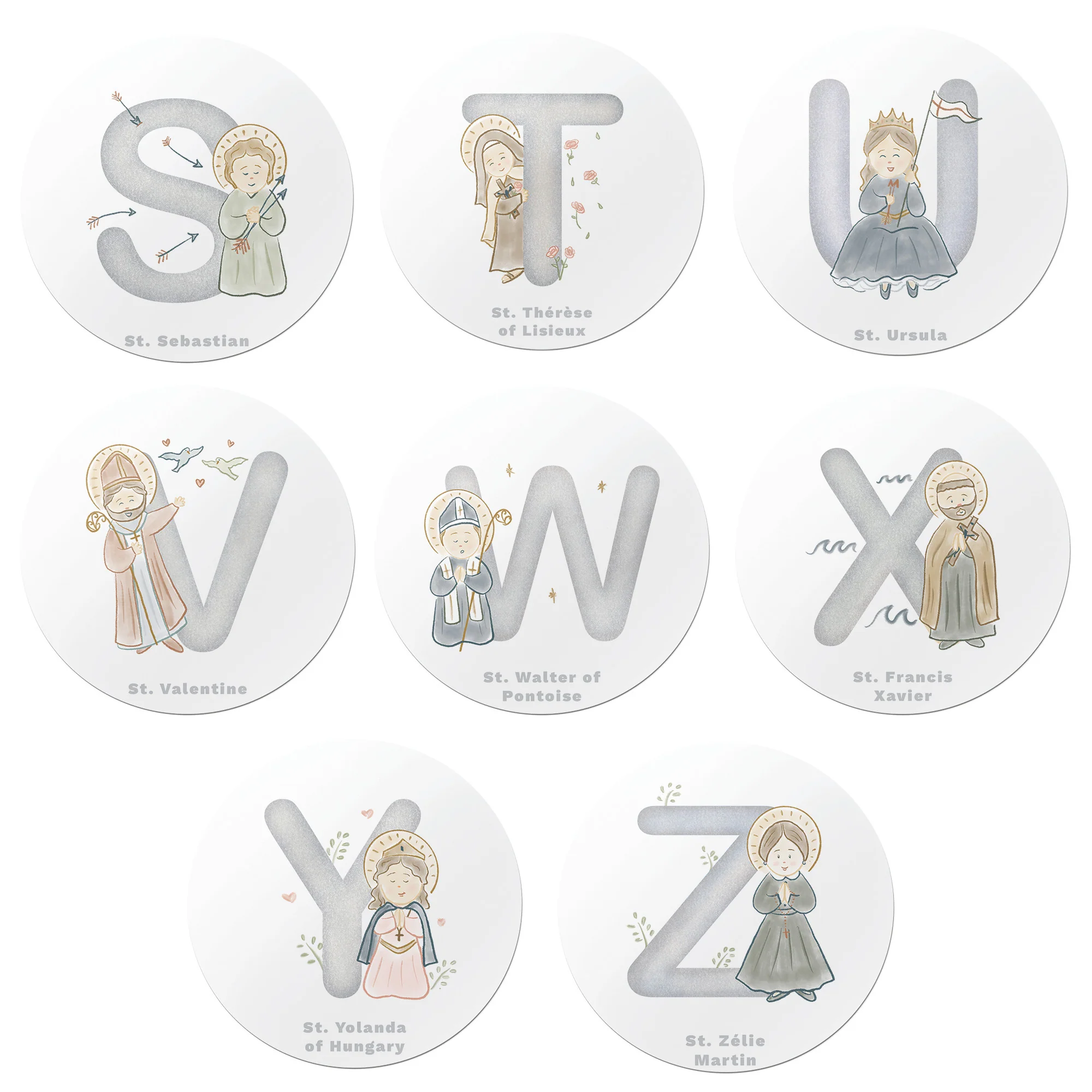 Saints Alphabet Magnet Set - Image 4