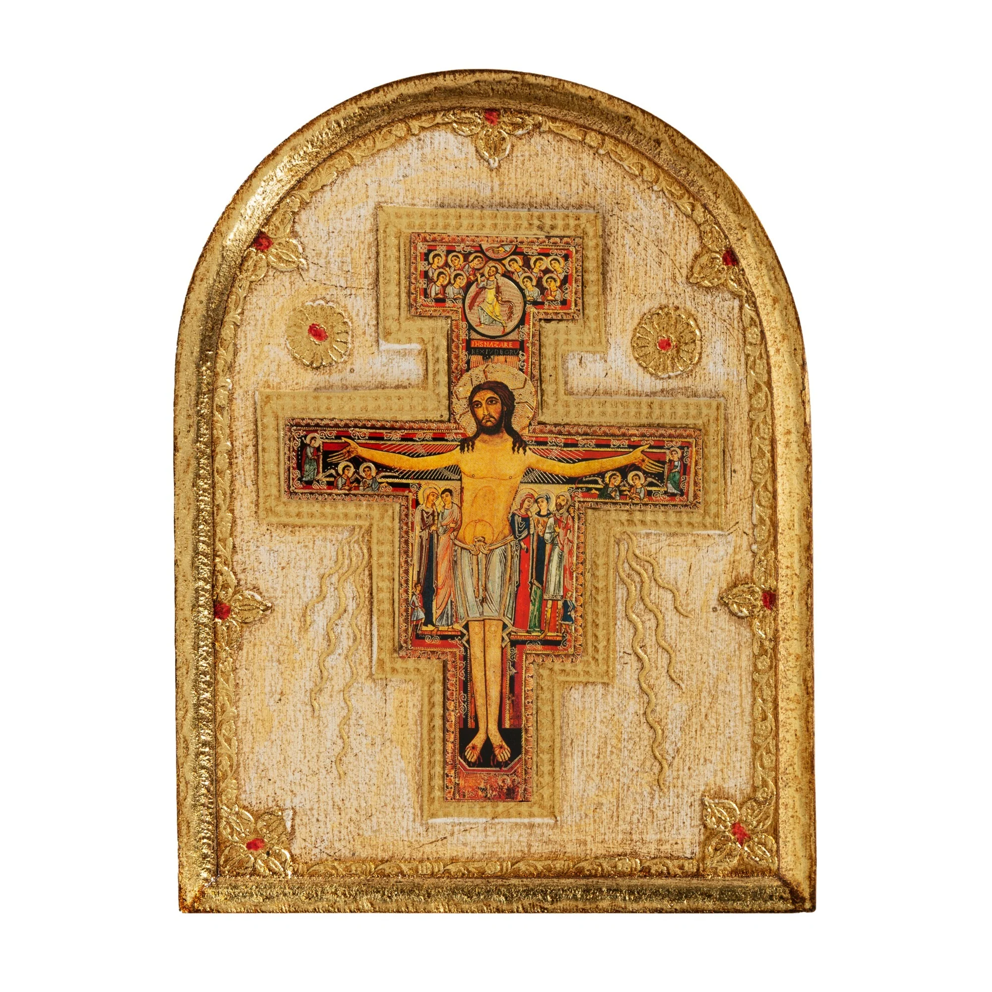 San Damiano Crucifix Italian Plaque - Image 2