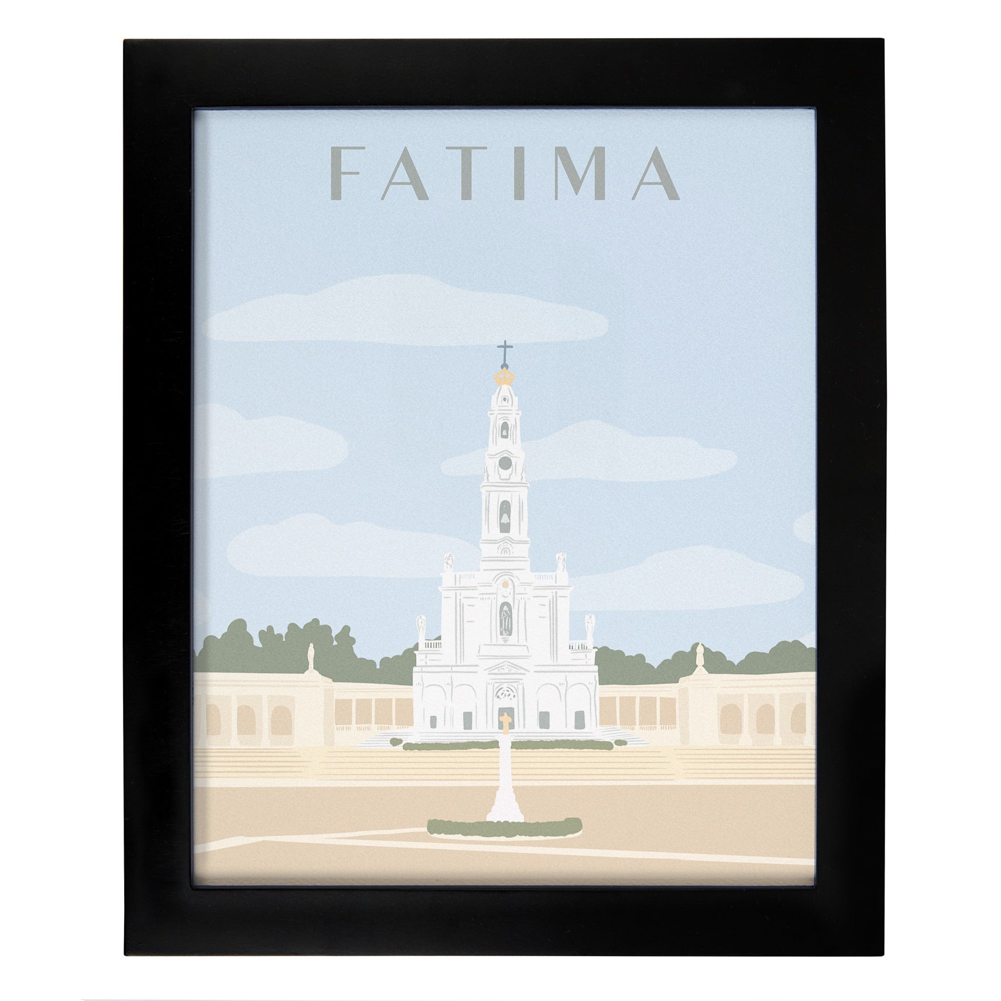 Sanctuary of Fatima Framed Travel Print