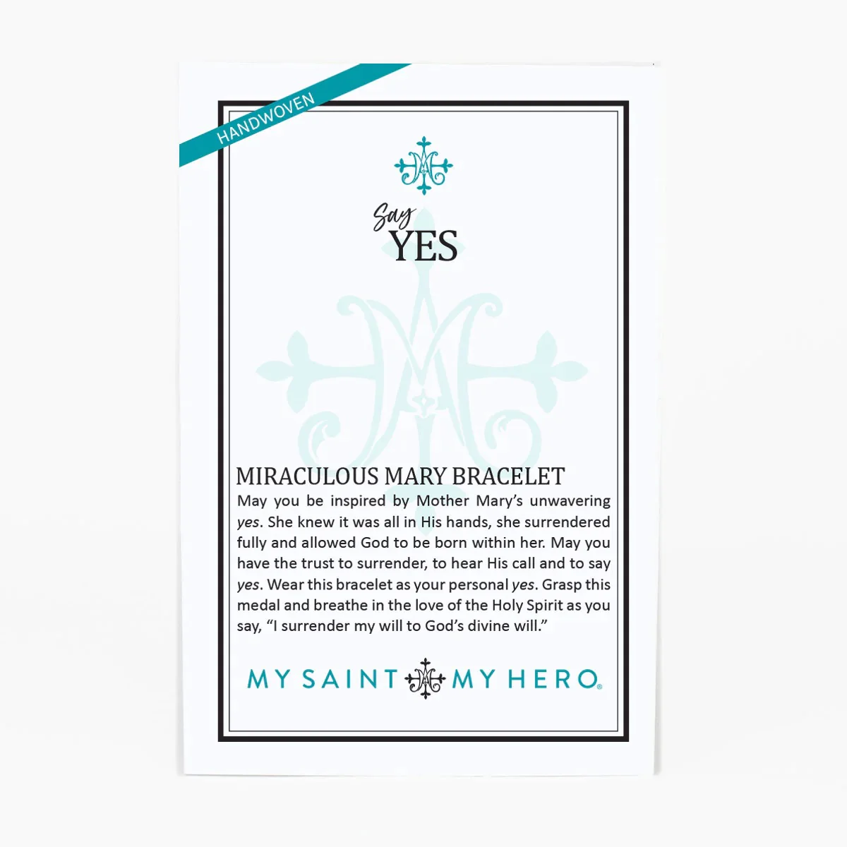 Say Yes Miraculous Mary Crystal Bracelet - Gold or Silver - Image 3