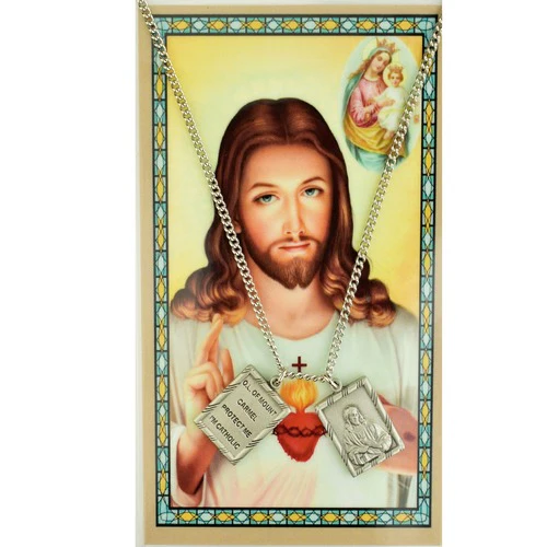 Scapular Necklace with Prayer Card