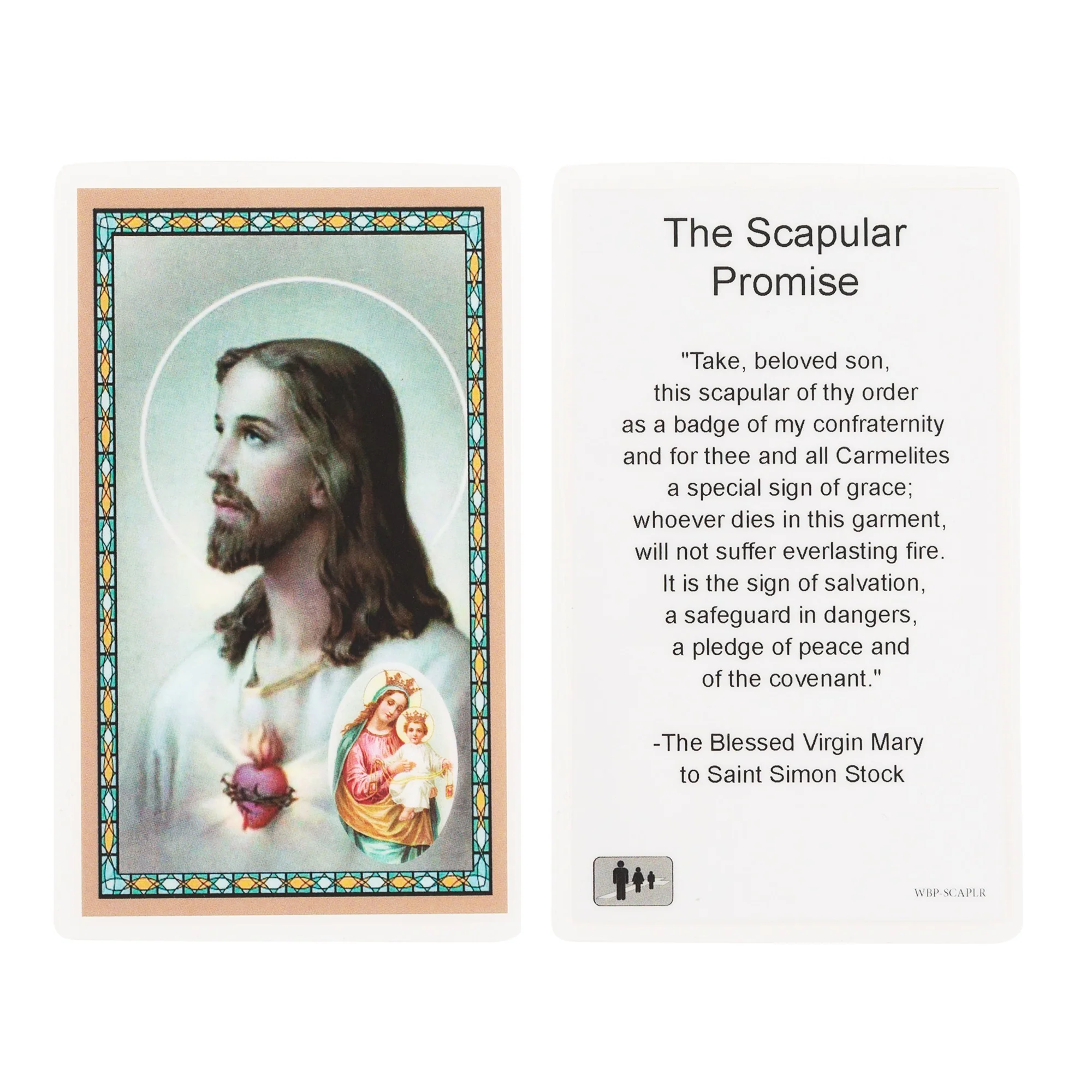 Scapular Necklace with Prayer Card - Image 3