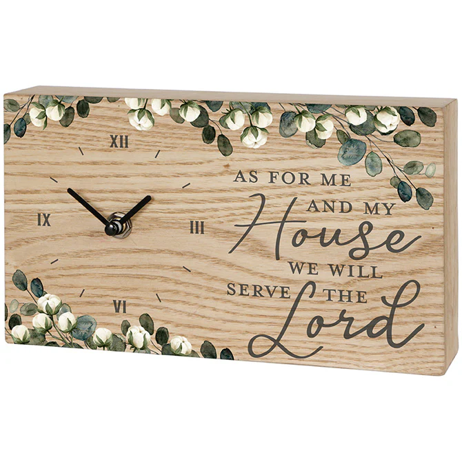 Serve the Lord Desk Clock - Image 2