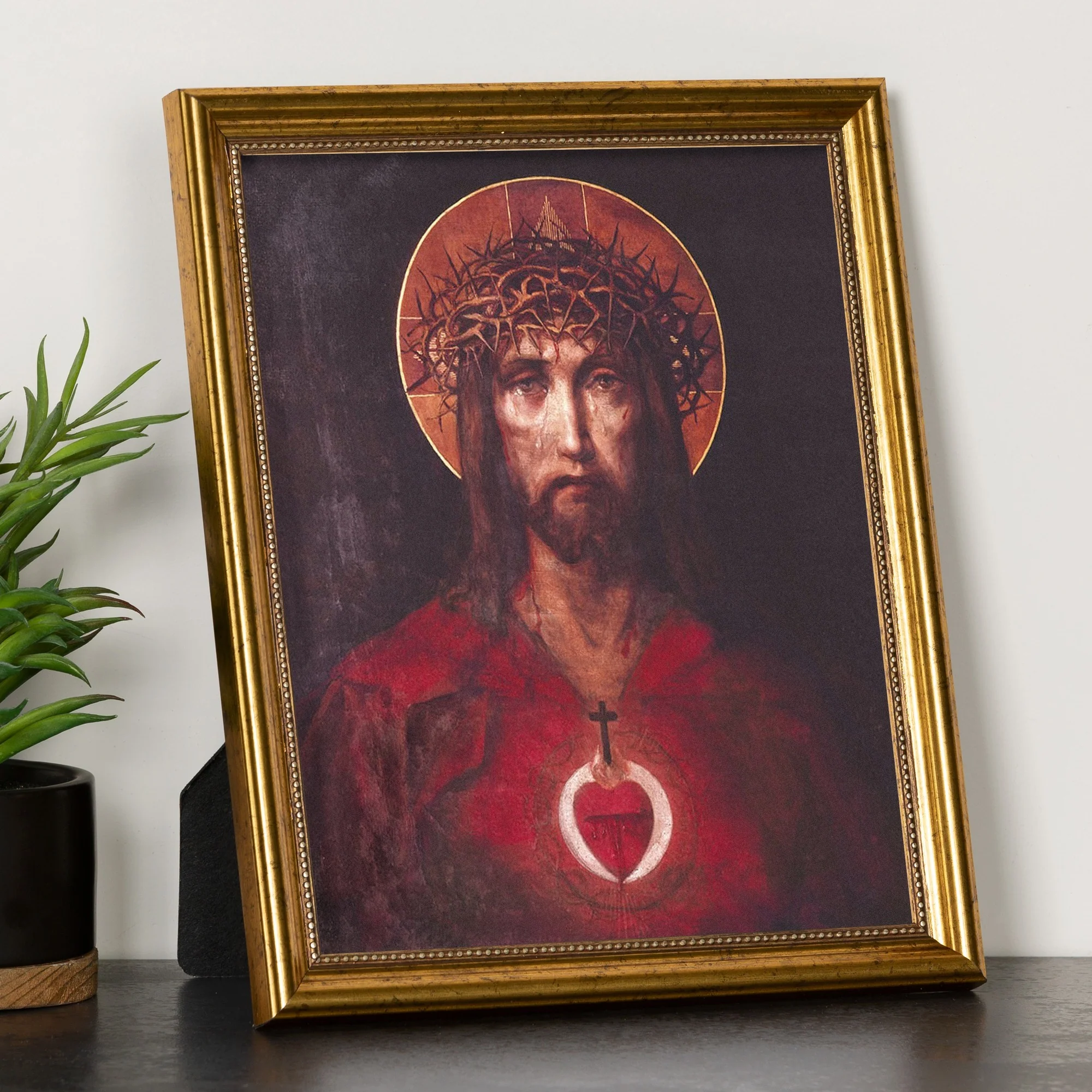 Sic Deus Dilexit Mundum Gold Framed Print - Image 2