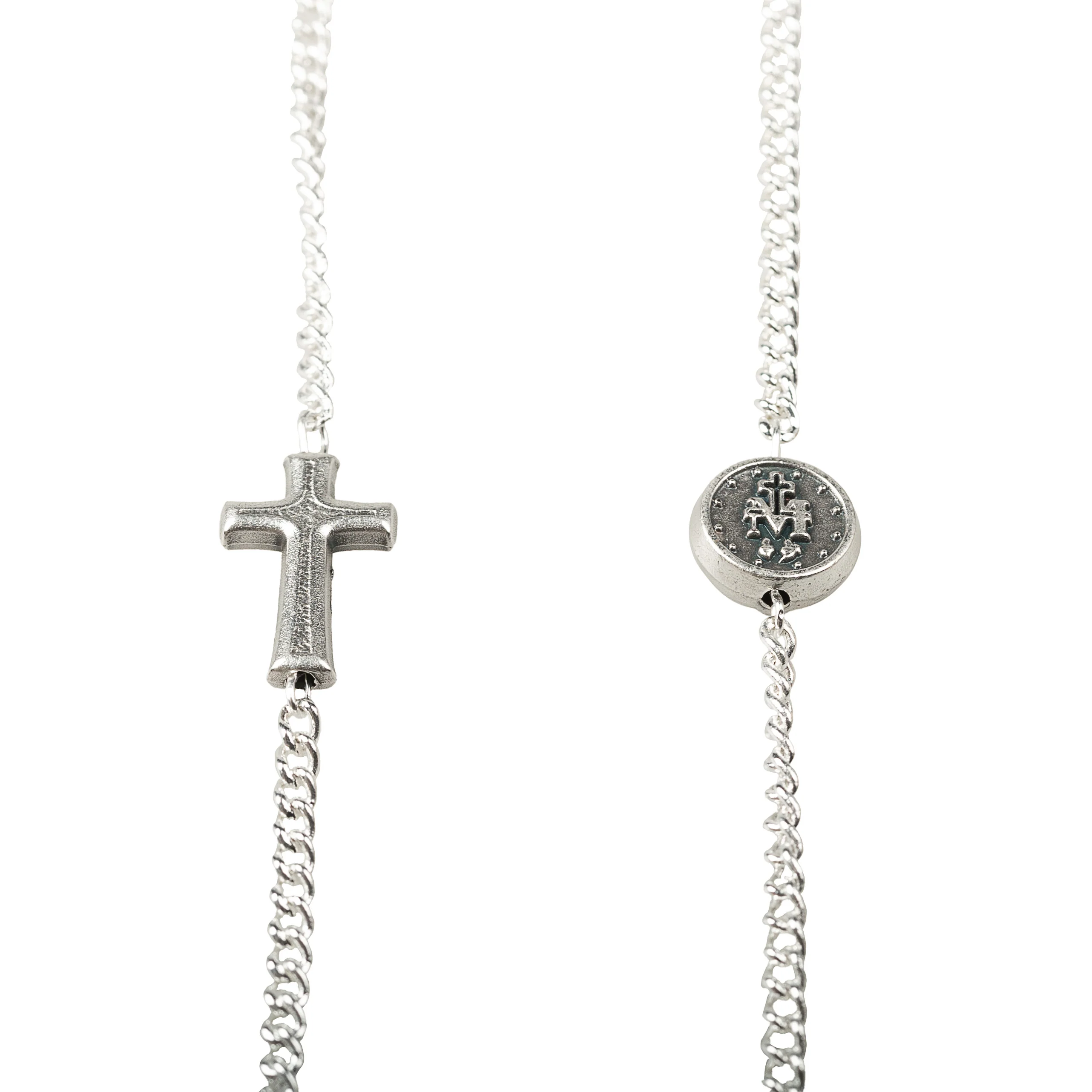 Silver Chain & Cross Eyeglasses Holder - Image 2
