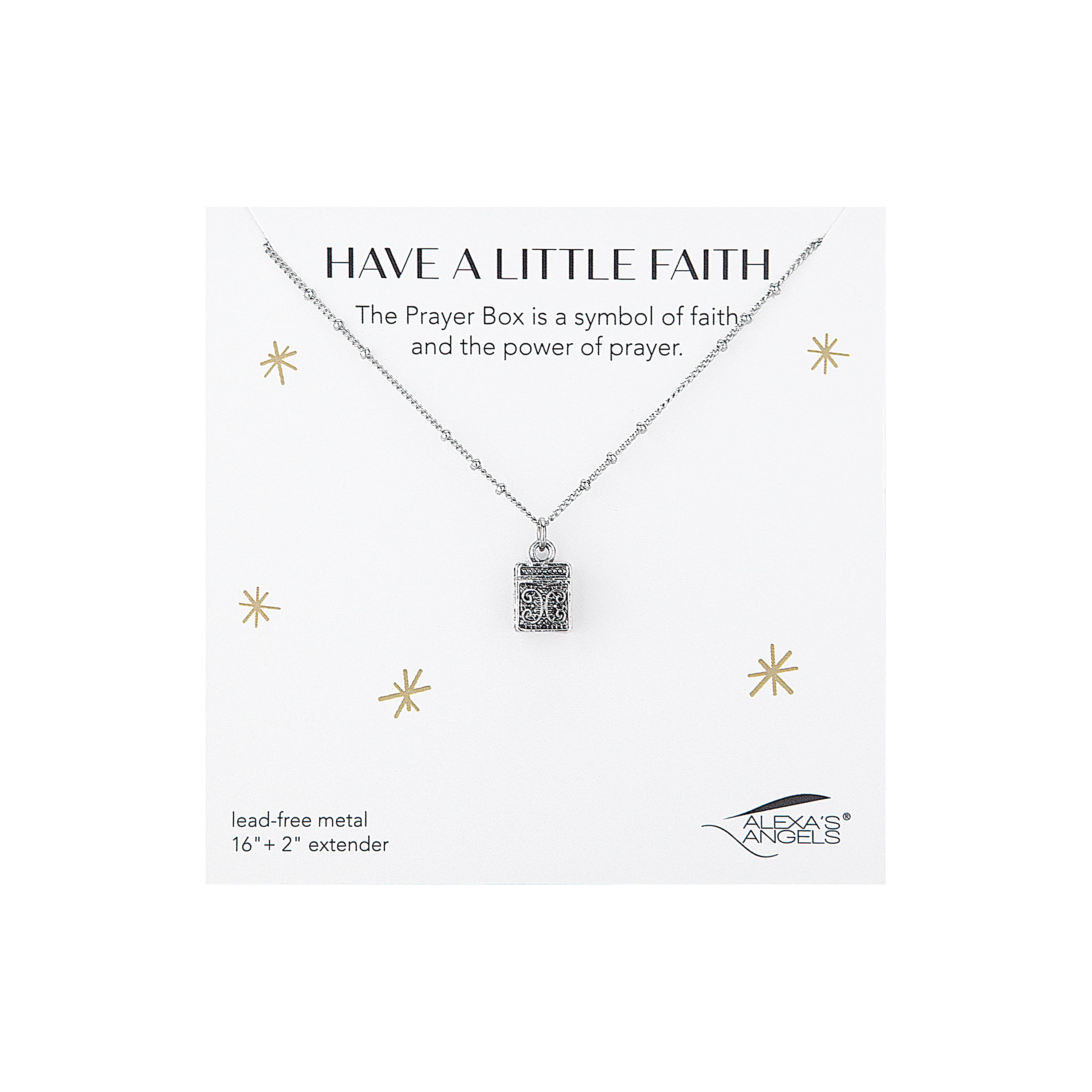 Silver Prayer Box Necklace
