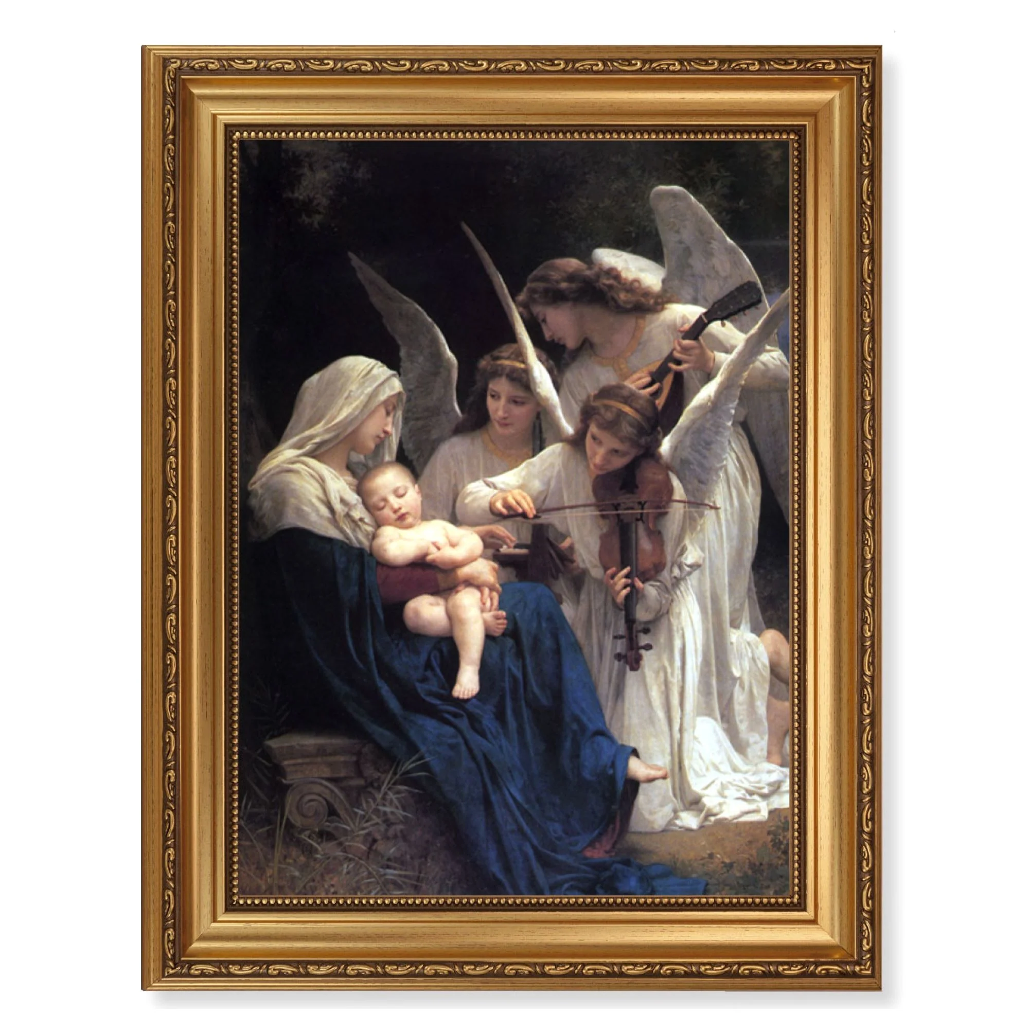 Song of Angels in Elegant Gold Frame - 15.5" x 19.5"