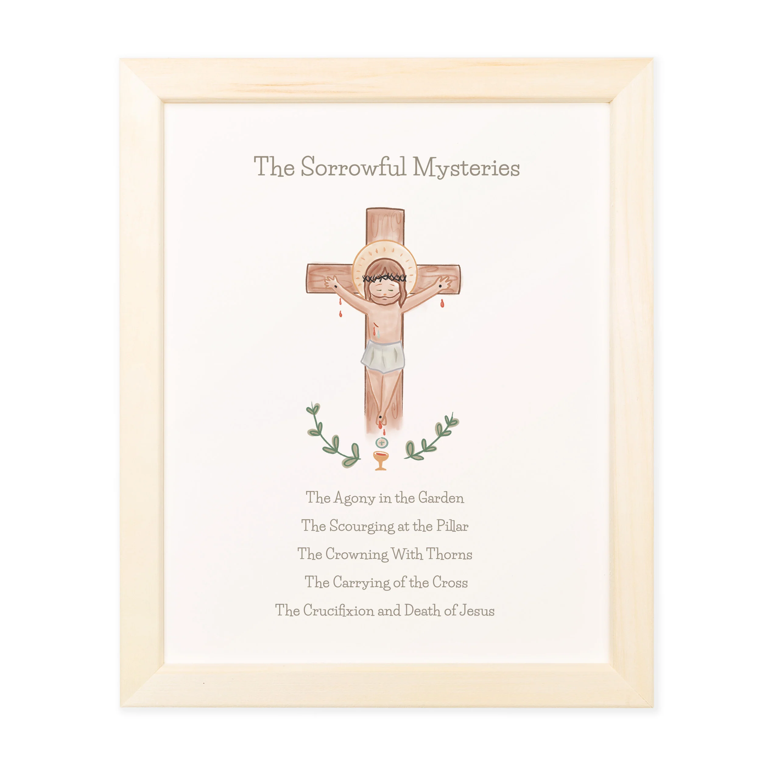 Sorrowful Mysteries for Kids Framed Print - Image 2