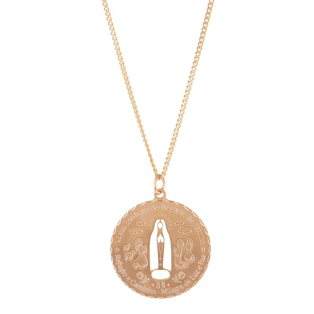 Spanish Our Lady of Fatima Prayer Necklace - Image 2