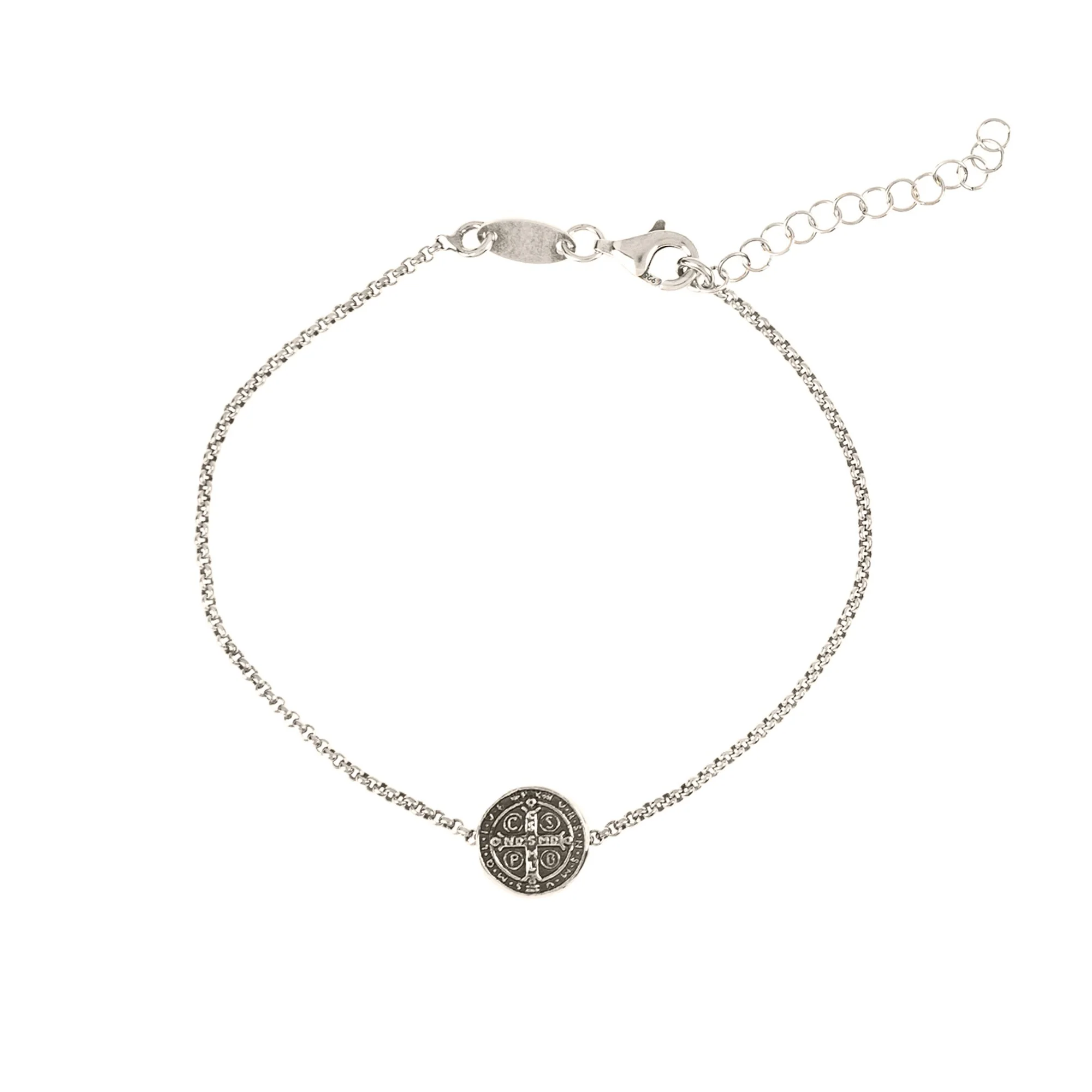 SS Petite St. Benedict Medal Bracelet - Image 2