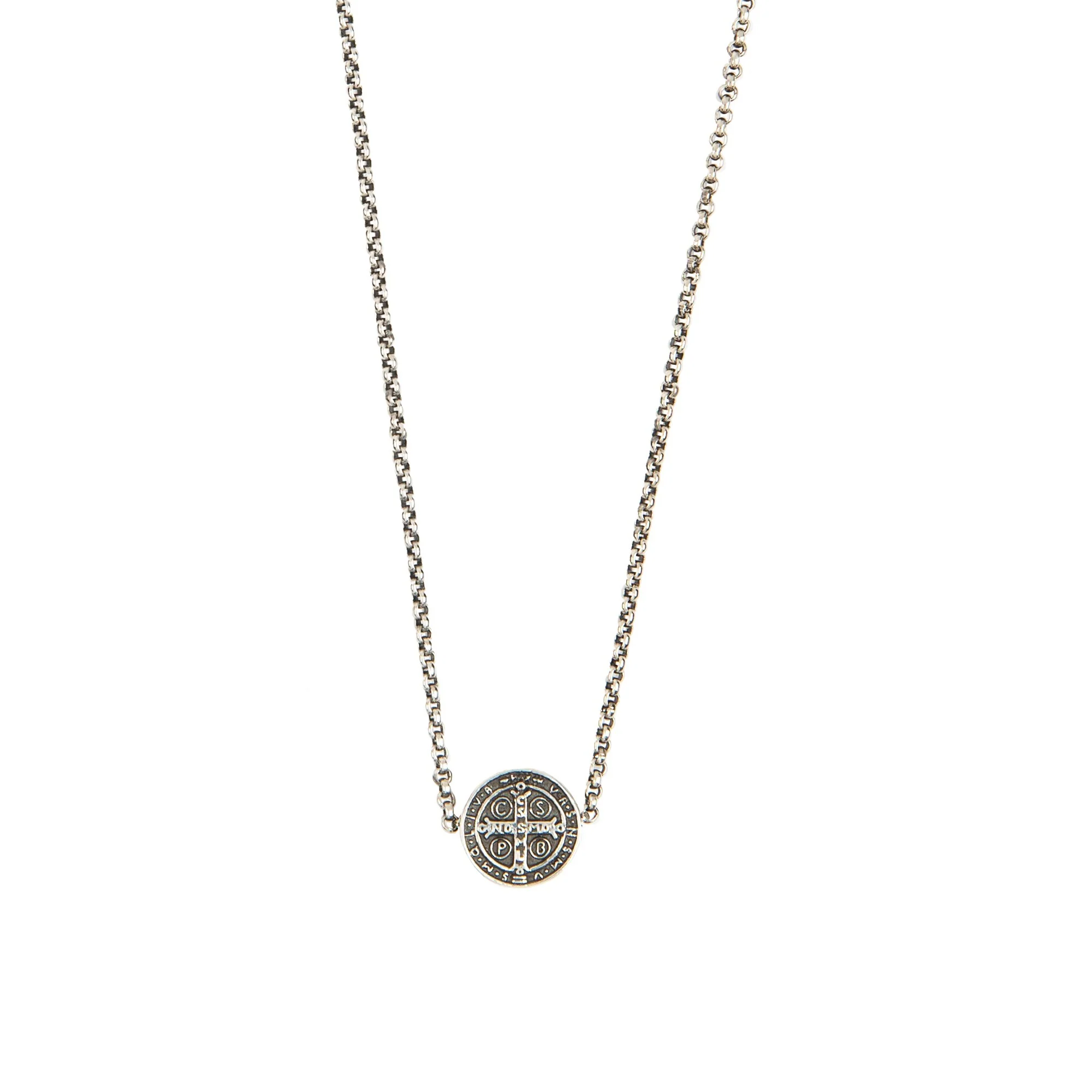 SS St. Benedict Medal Strung Necklace - Image 2