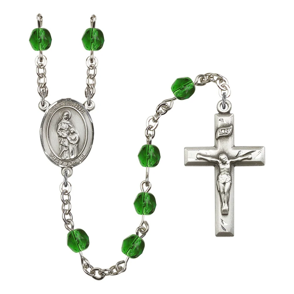 St. Anne Crystal Birthstone Rosary - Multiple Birthstones - Image 10