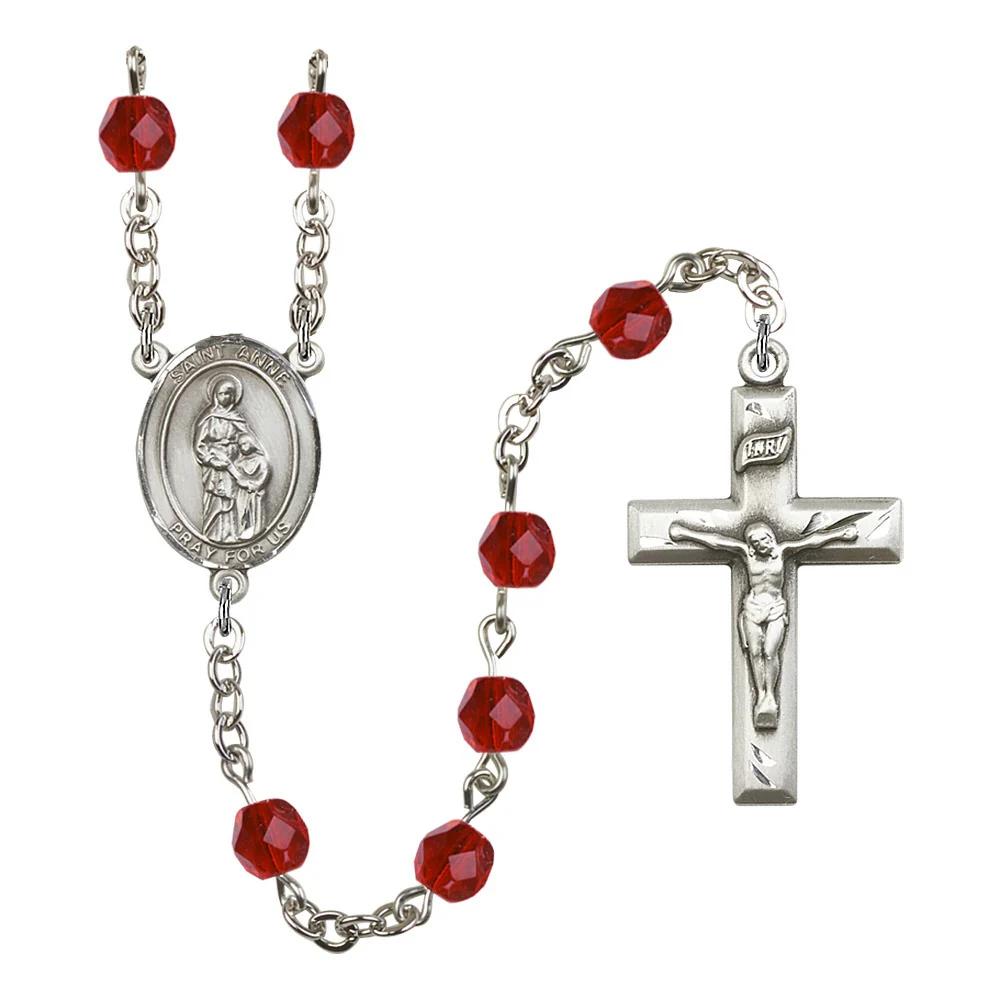 St. Anne Crystal Birthstone Rosary - Multiple Birthstones - Image 11