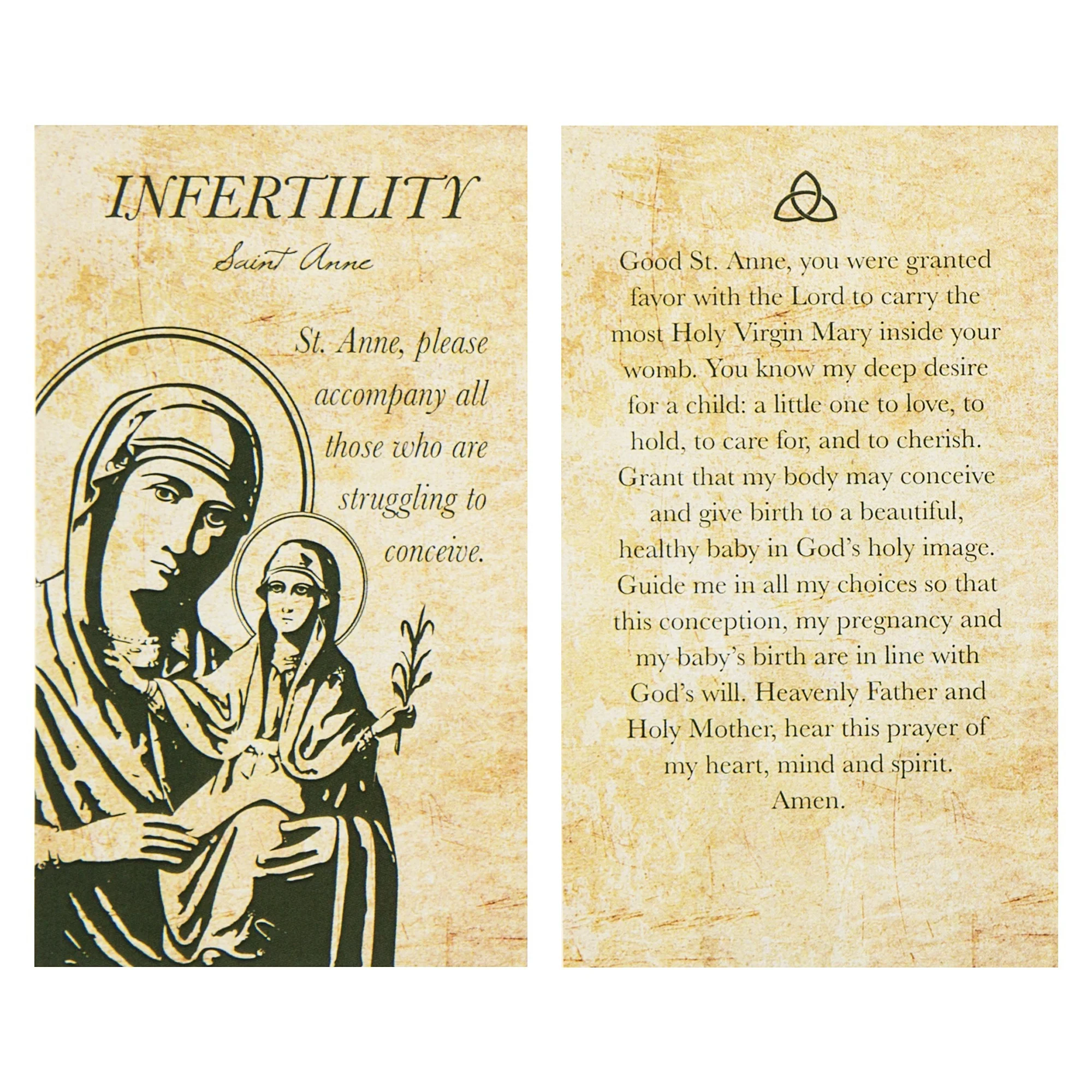 St. Anne Infertility Decade Rosary with Prayer Card - Image 5