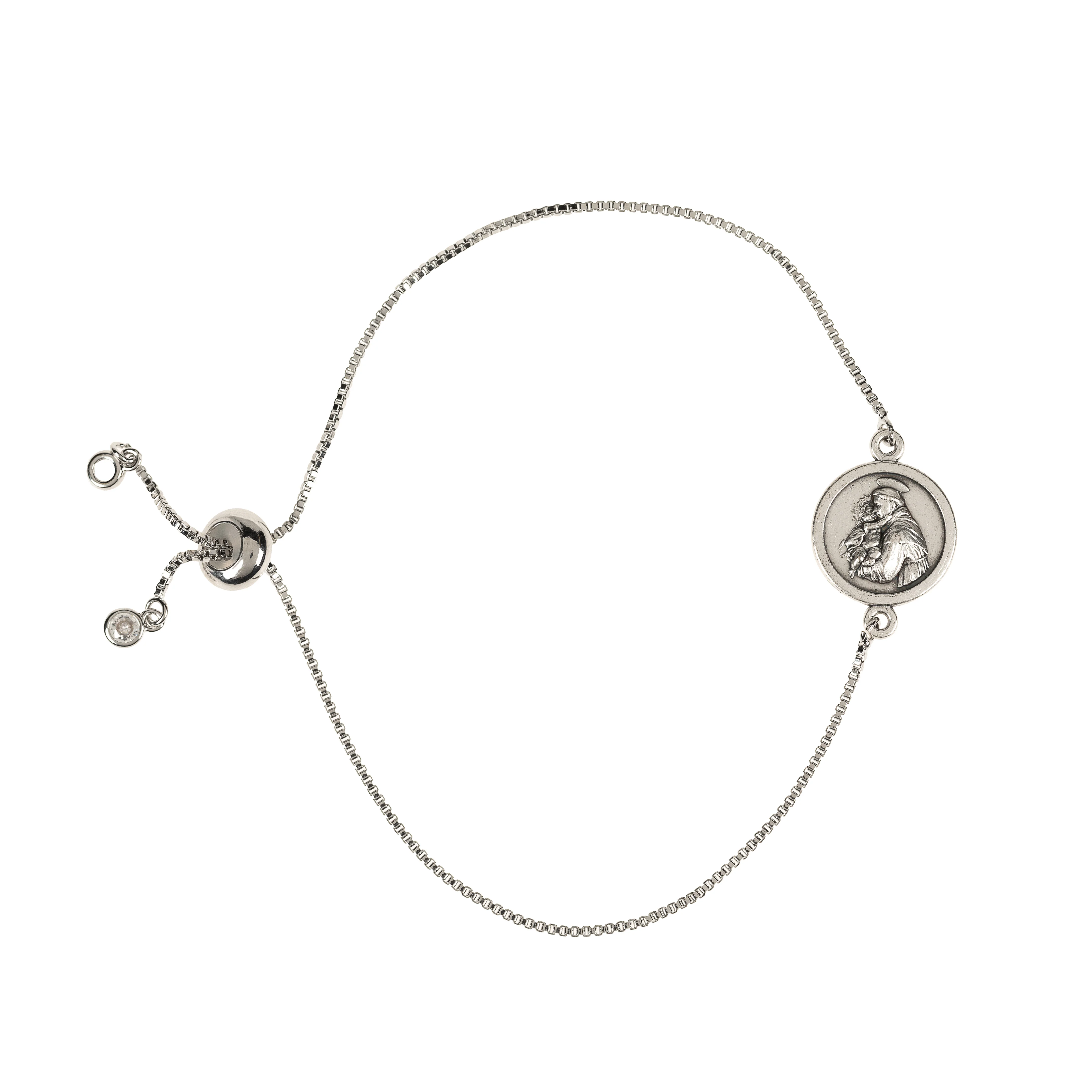 St Anthony Box Chain Bracelet - Image 2