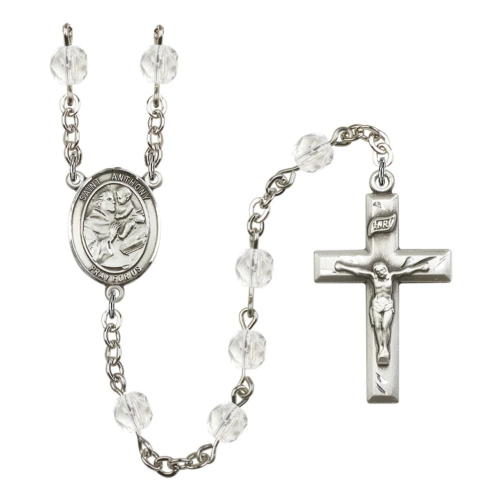 St. Anthony of Padua Crystal Birthstone Rosary - Multiple Birthstones - Image 9
