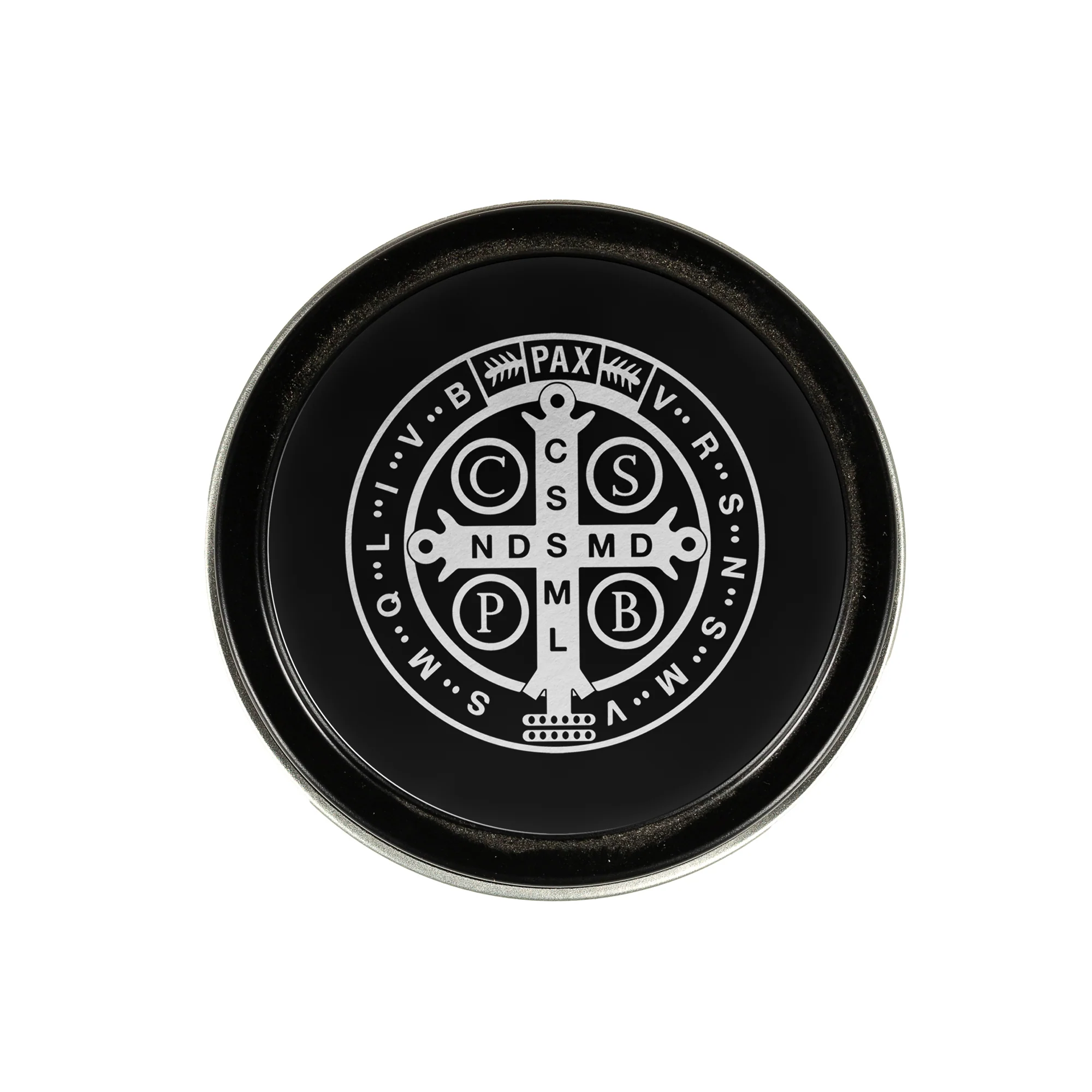 St. Benedict Medal Candle Tin - Image 2