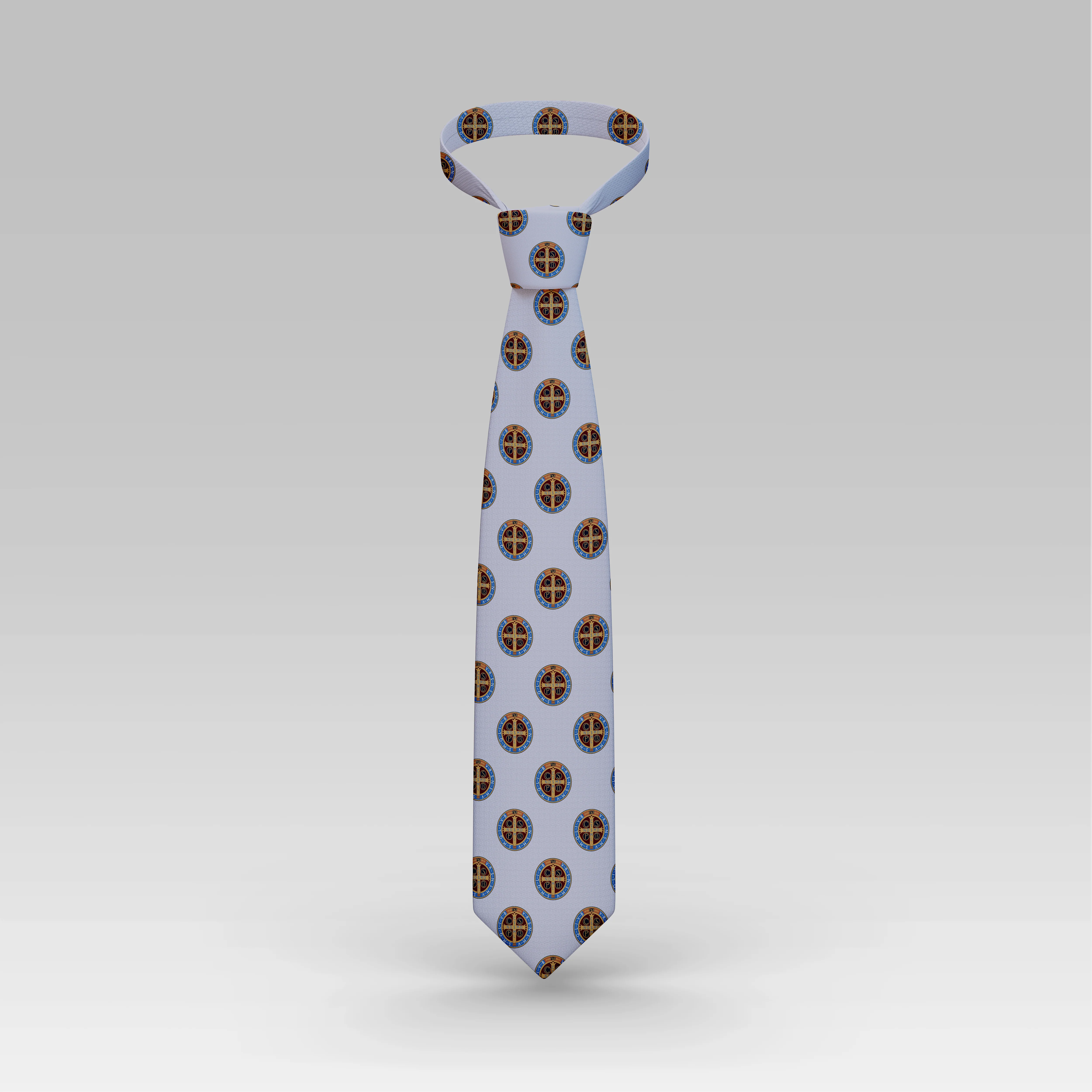 St. Benedict Medal Necktie - Image 4