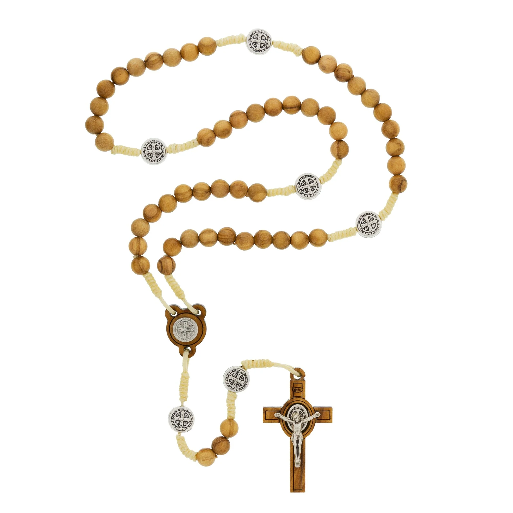 St. Benedict Olive Wood Rosary - Image 2