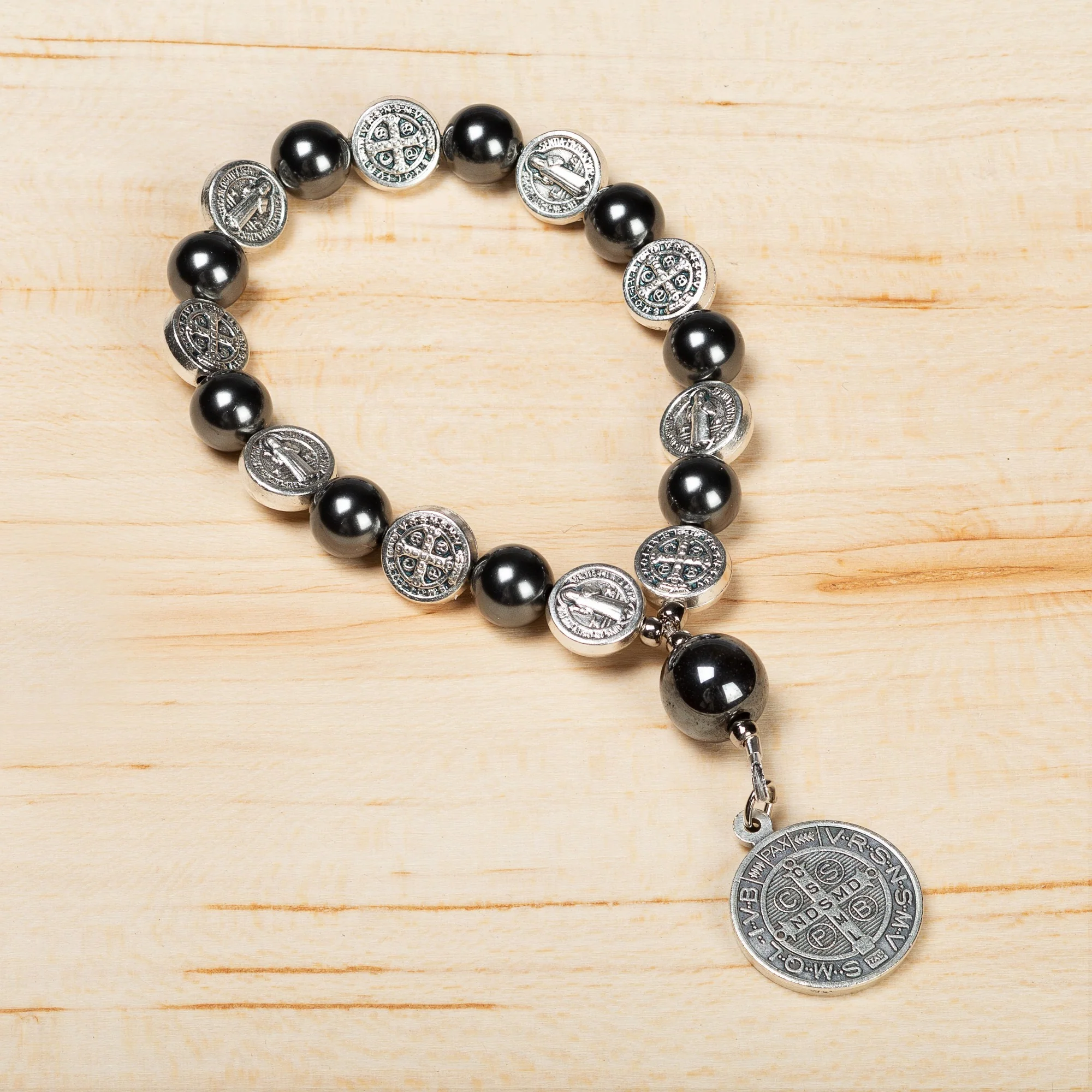 St. Benedict Spiritual Protection Decade Rosary with Card - Image 2