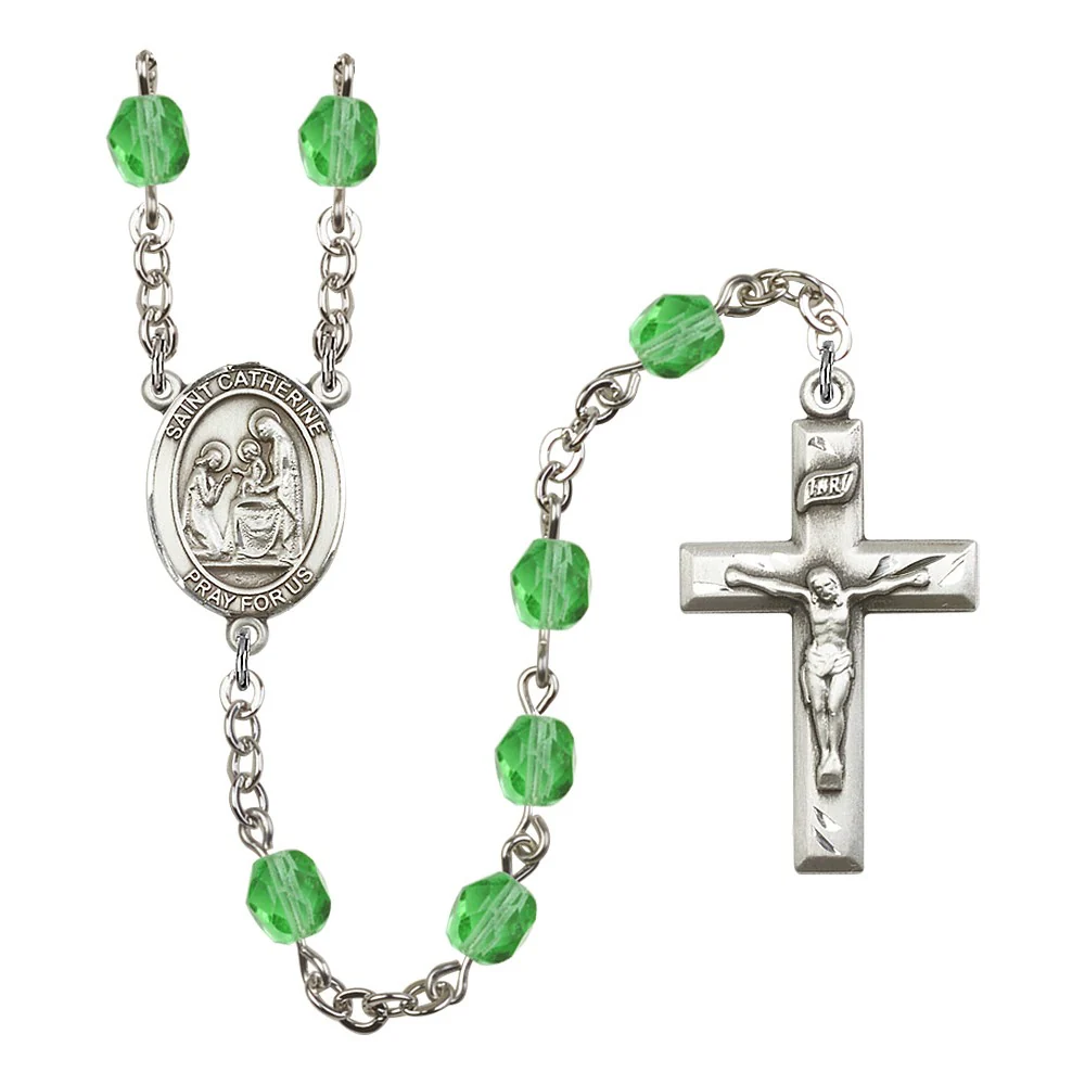 St. Catherine Crystal Birthstone Rosary - Multiple Birthstones - Image 11