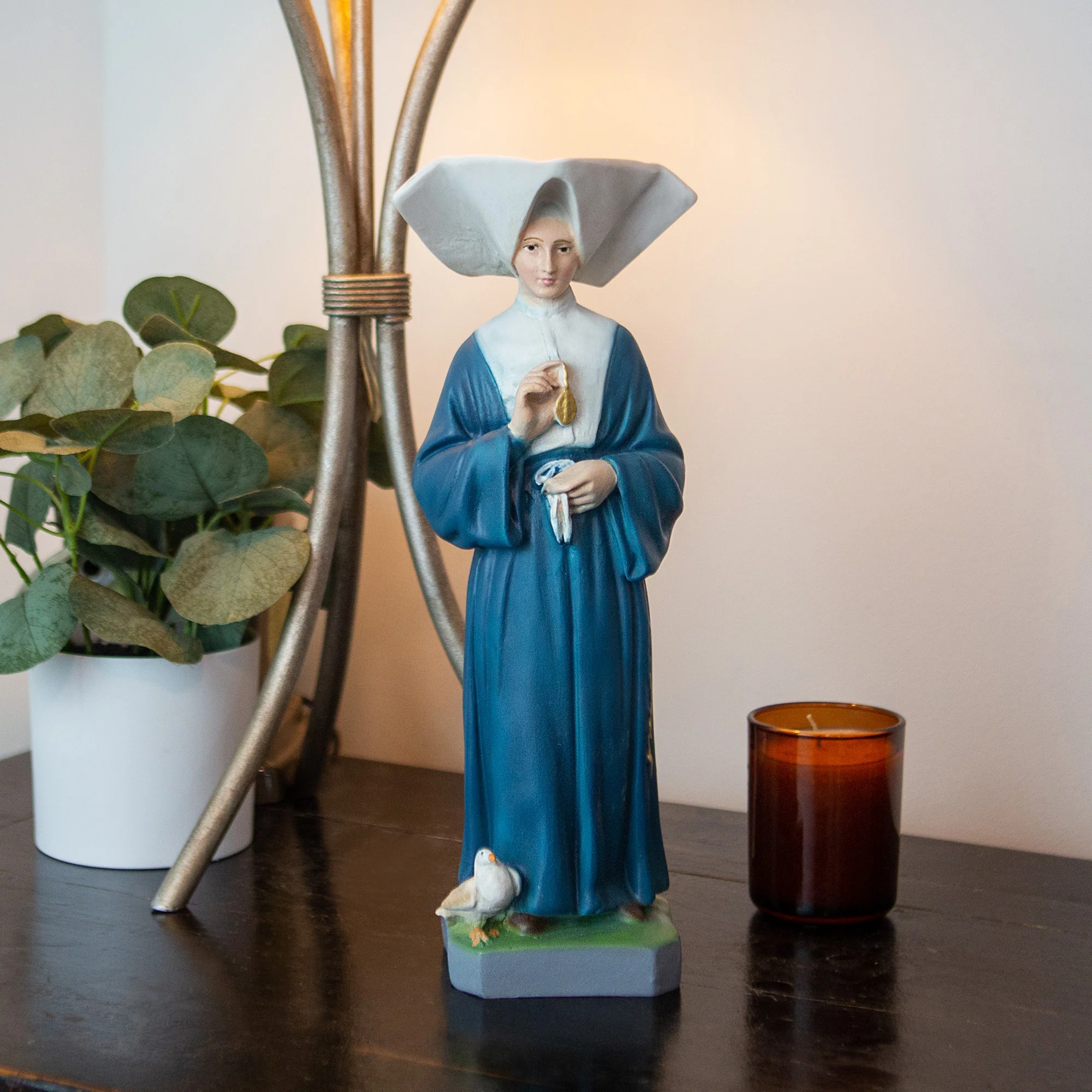 St. Catherine Laboure Antique Finish Statue - 13"