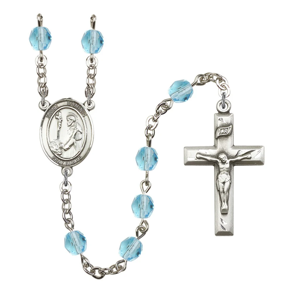 St. Dominic de Guzman Crystal Birthstone Rosary - Multiple Birthstones - Image 11