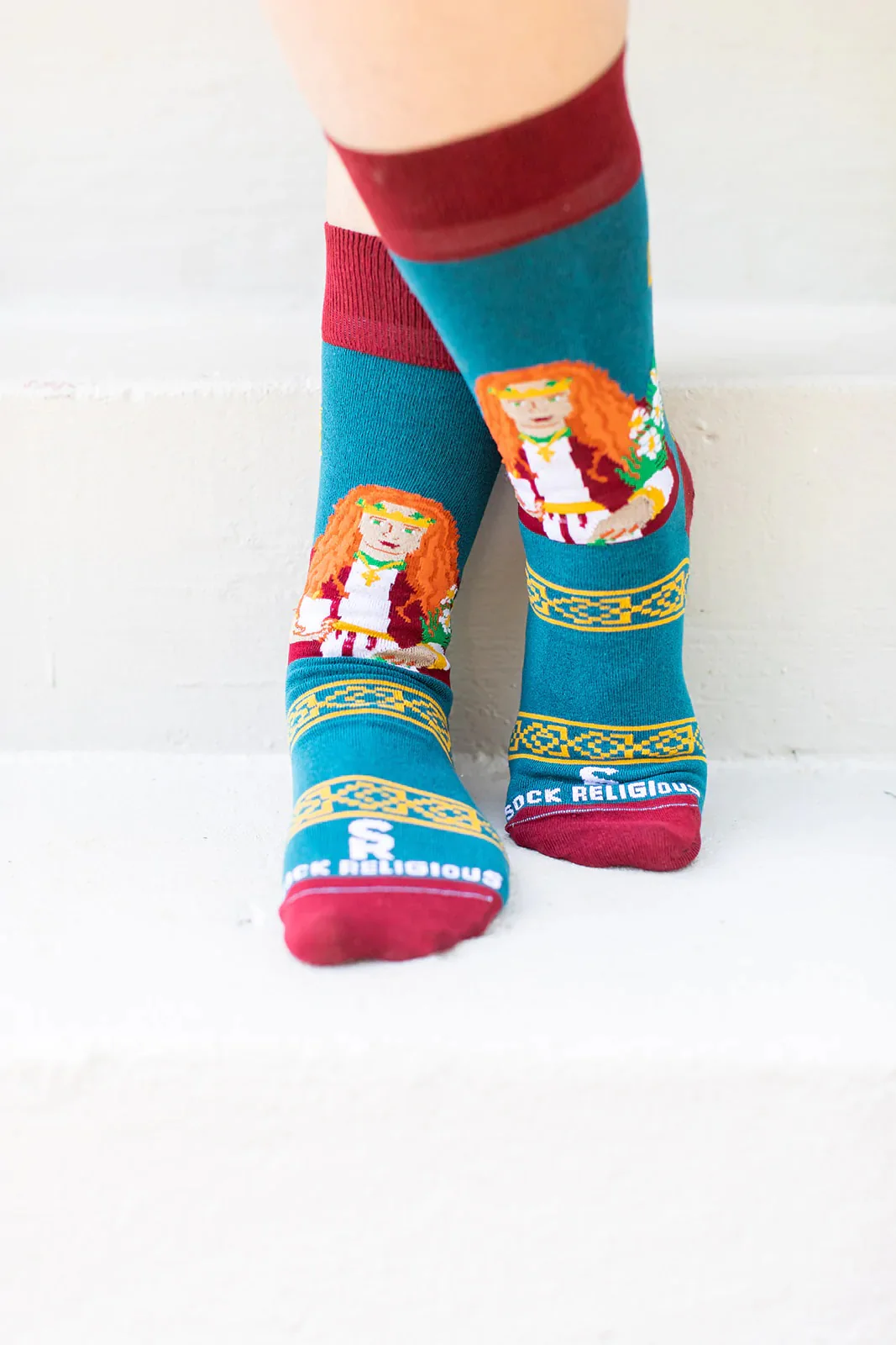St. Dymphna Adult Socks - Image 4