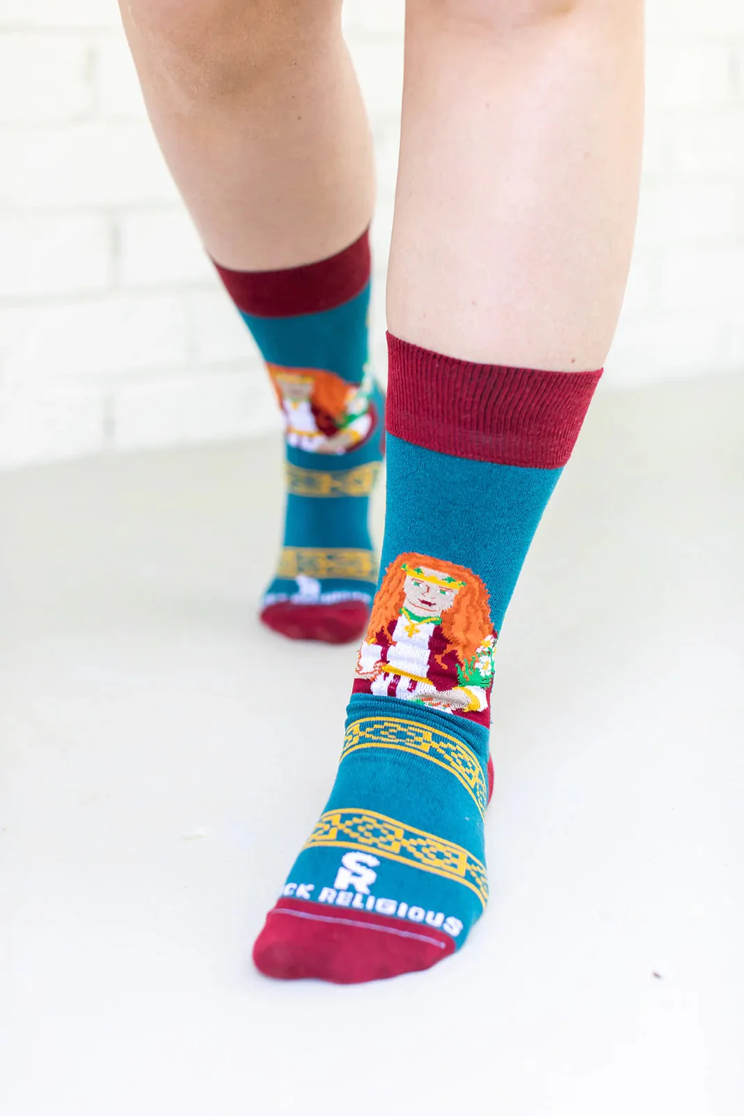St. Dymphna Adult Socks - Image 5