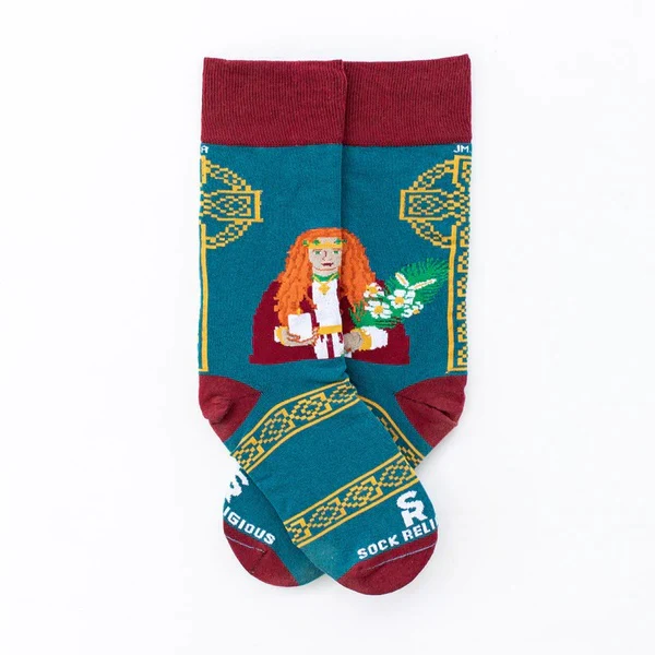 St. Dymphna Adult Socks - Image 7