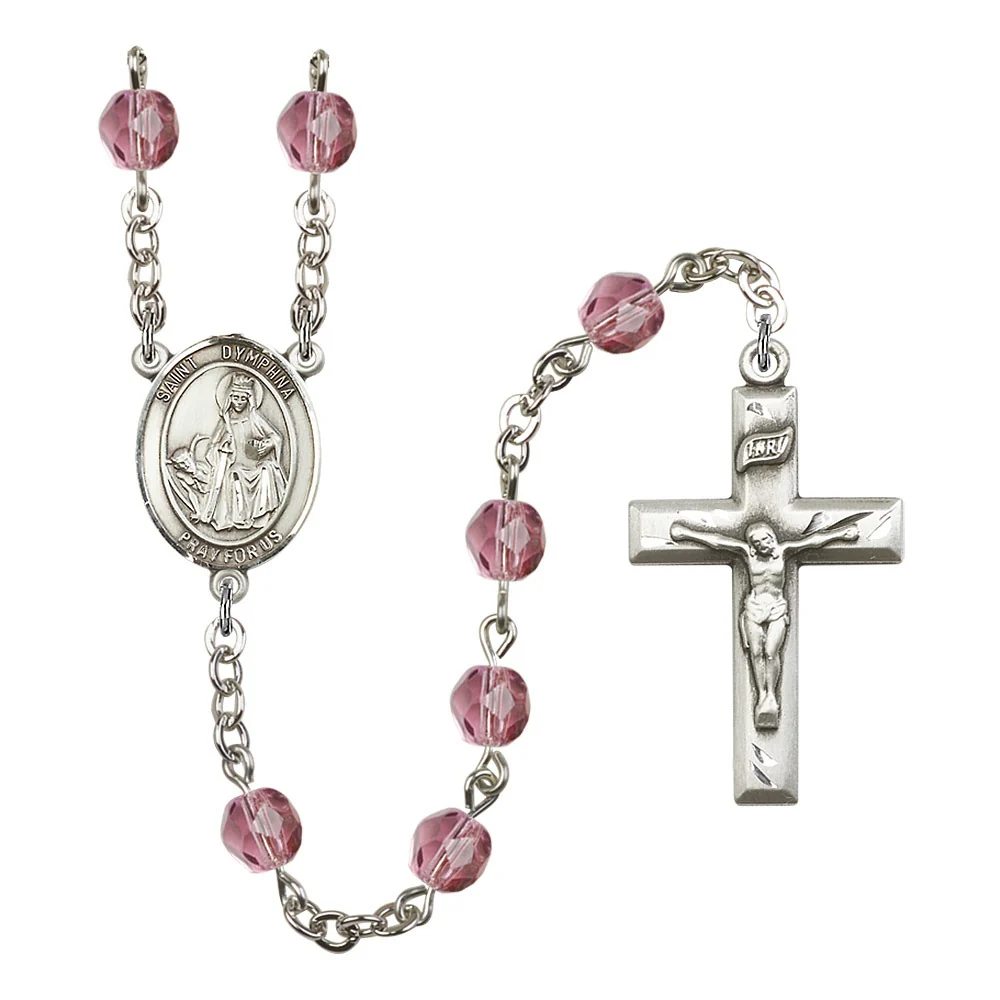 St. Dymphna Crystal Birthstone Rosary - Multiple Birthstones - Image 11