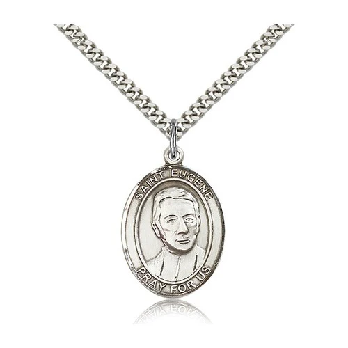 St. Eugene De Mazenod Pendant with Chain, Bliss, Sterling Silver