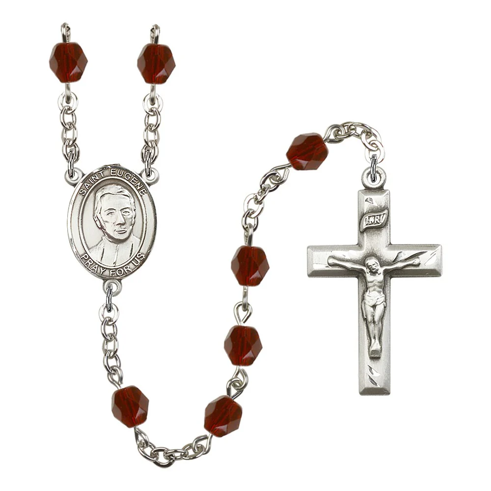 St. Eugene De Mazenod Red January Rosary 6mm