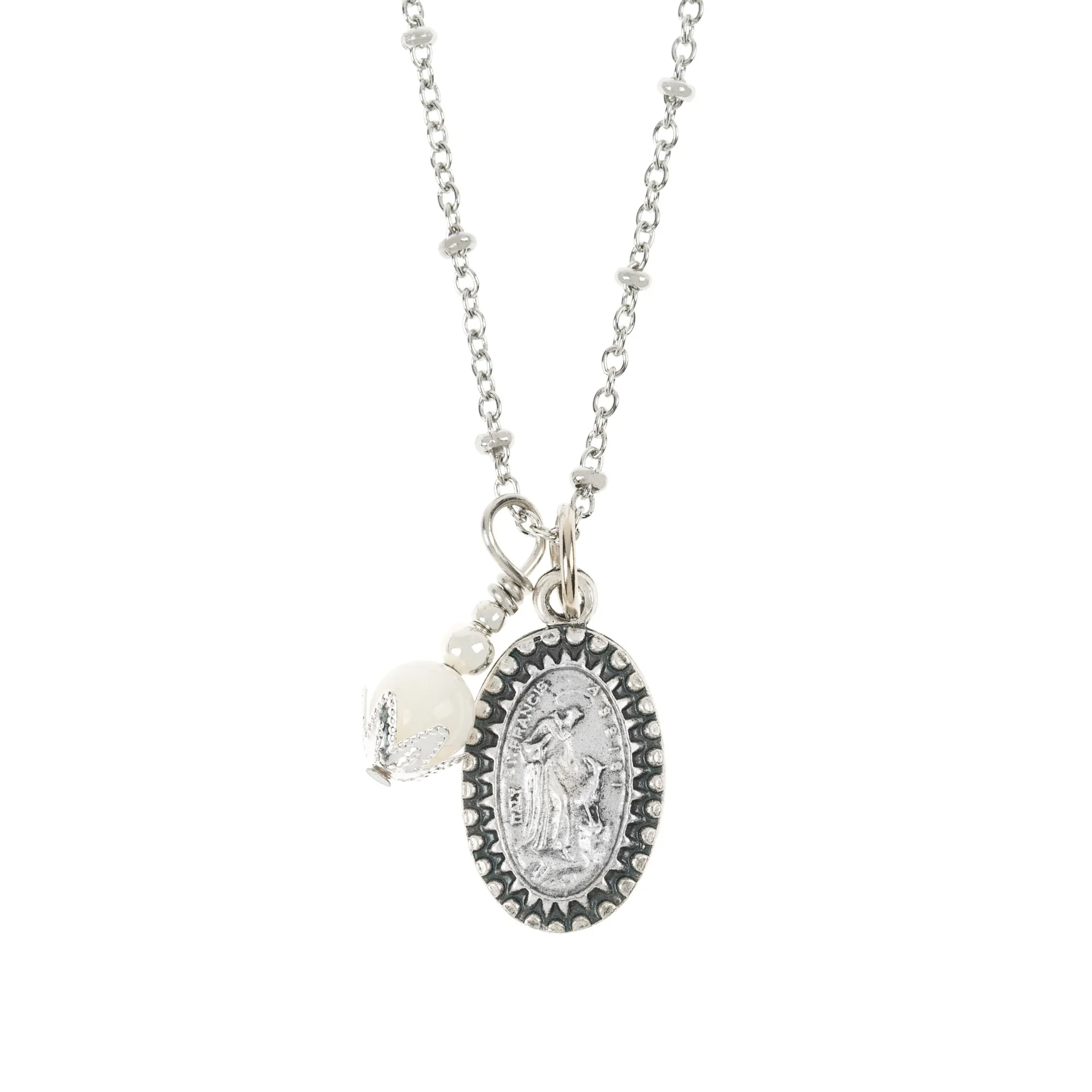 St. Francis Ball Chain Necklace - Image 2