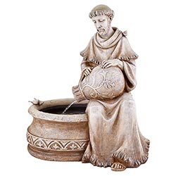 St. Francis Fountain & Garden Statue - 24"