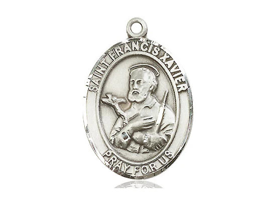 St. Francis Xavier Pendant with Chain, Bliss, Sterling Silver - Image 2