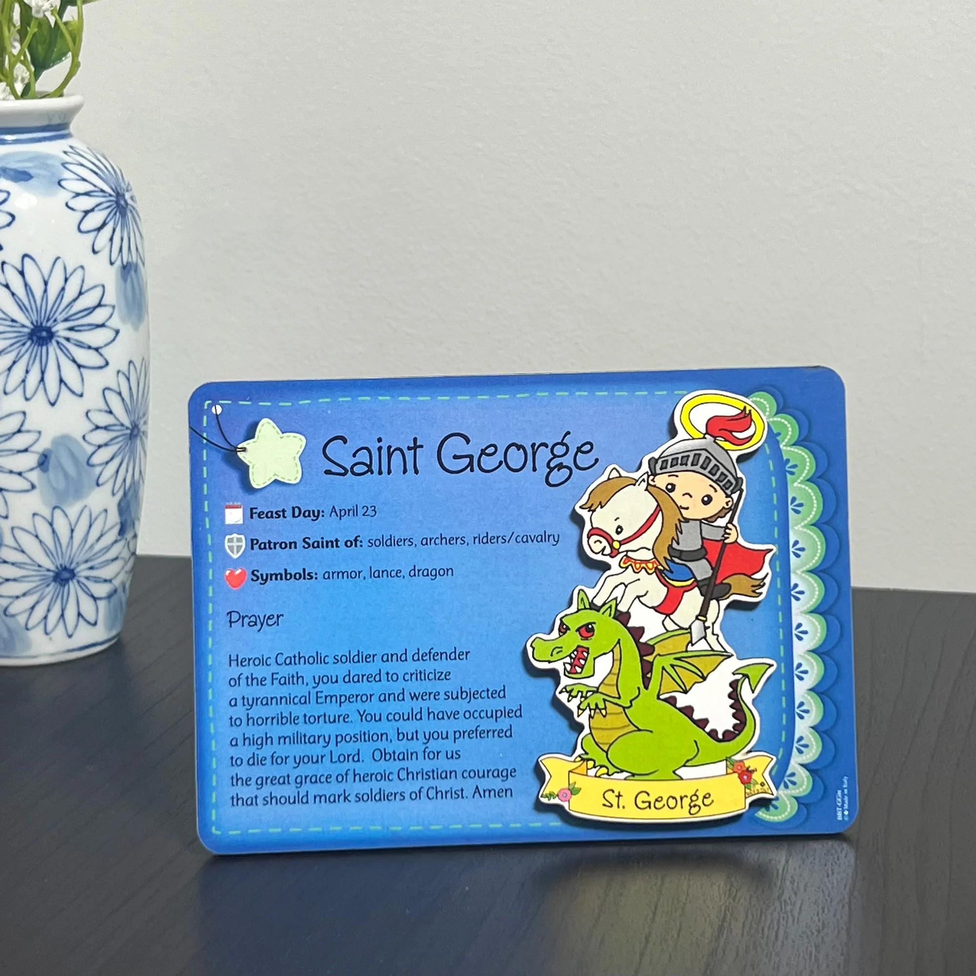 St. George Children's Plaque - 4" x 5.7"