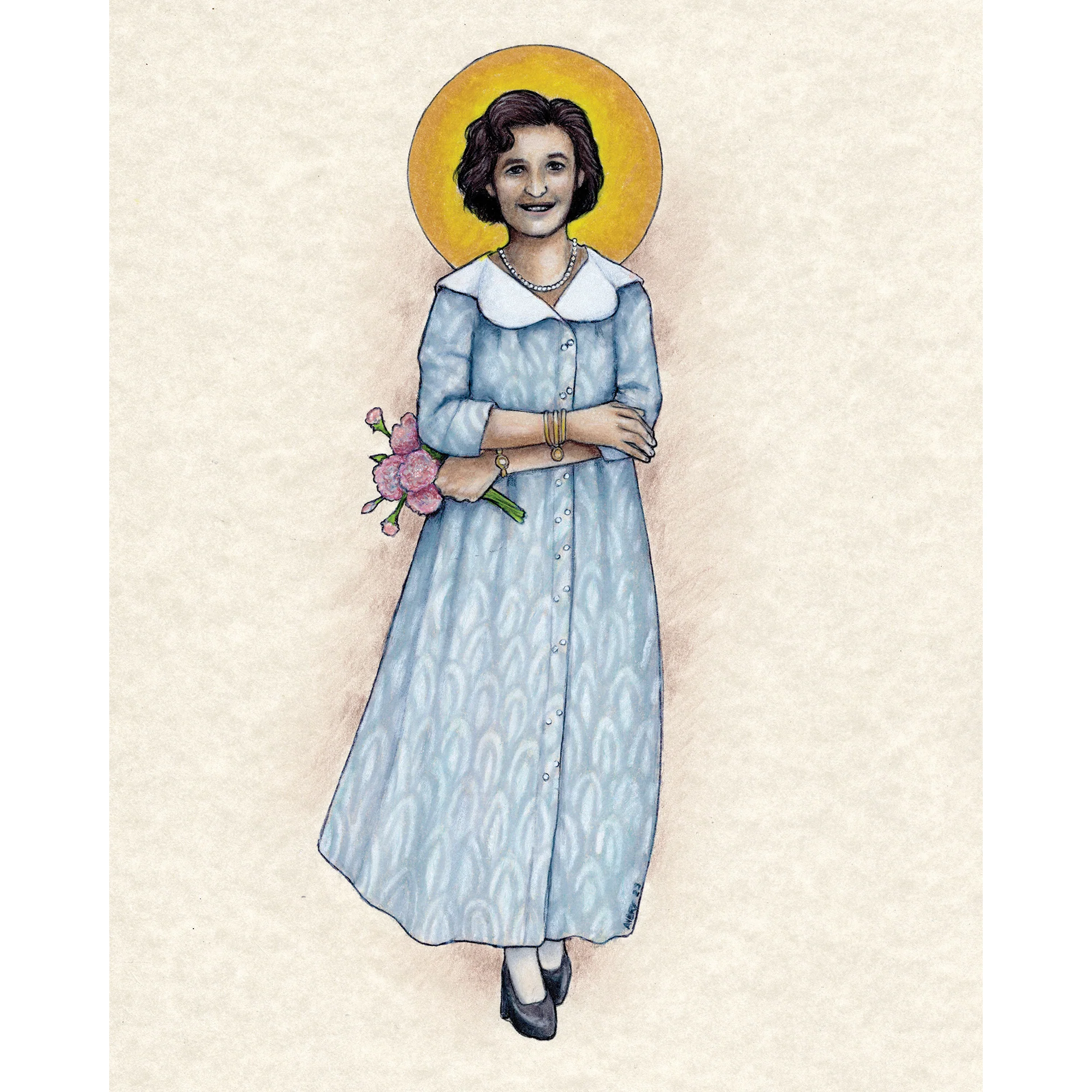 St. Gianna Molla Art Print - Image 2