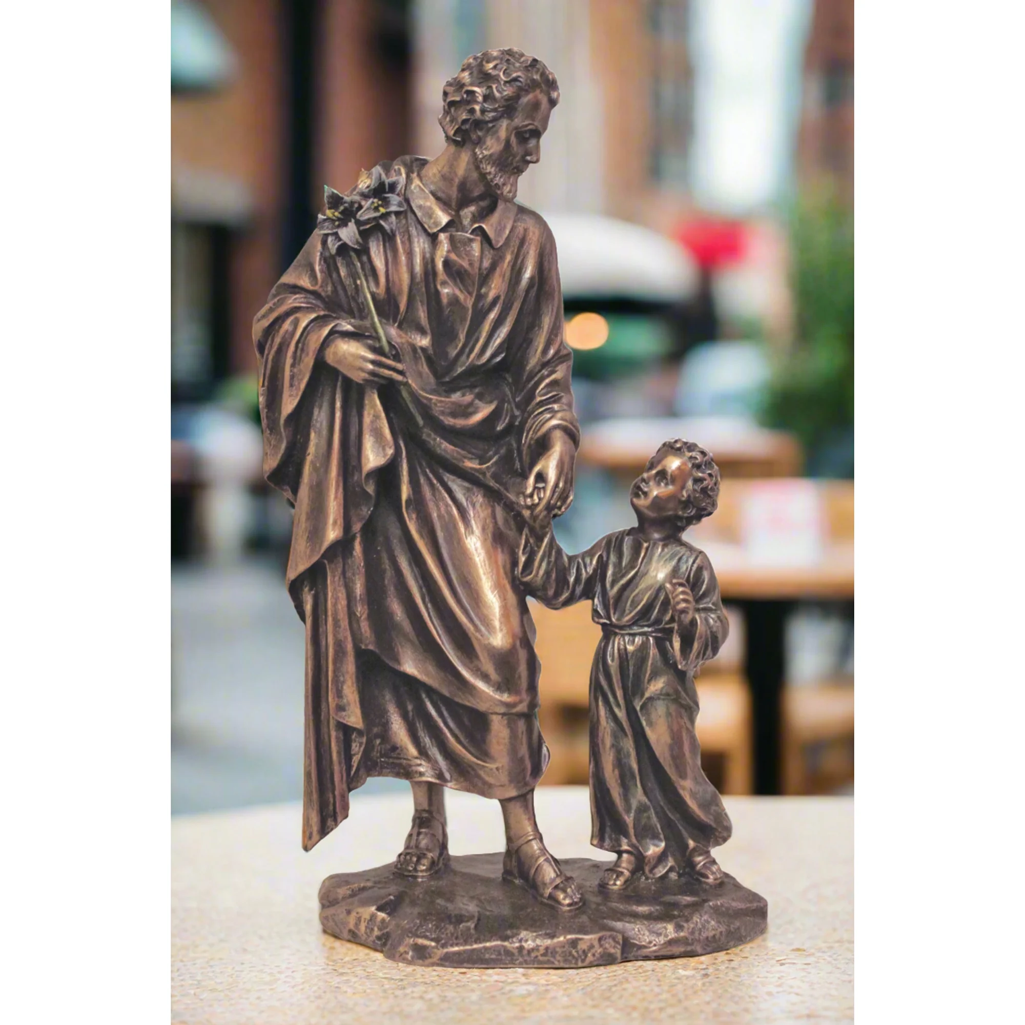 St. Joseph and Child Statue - 8.25''