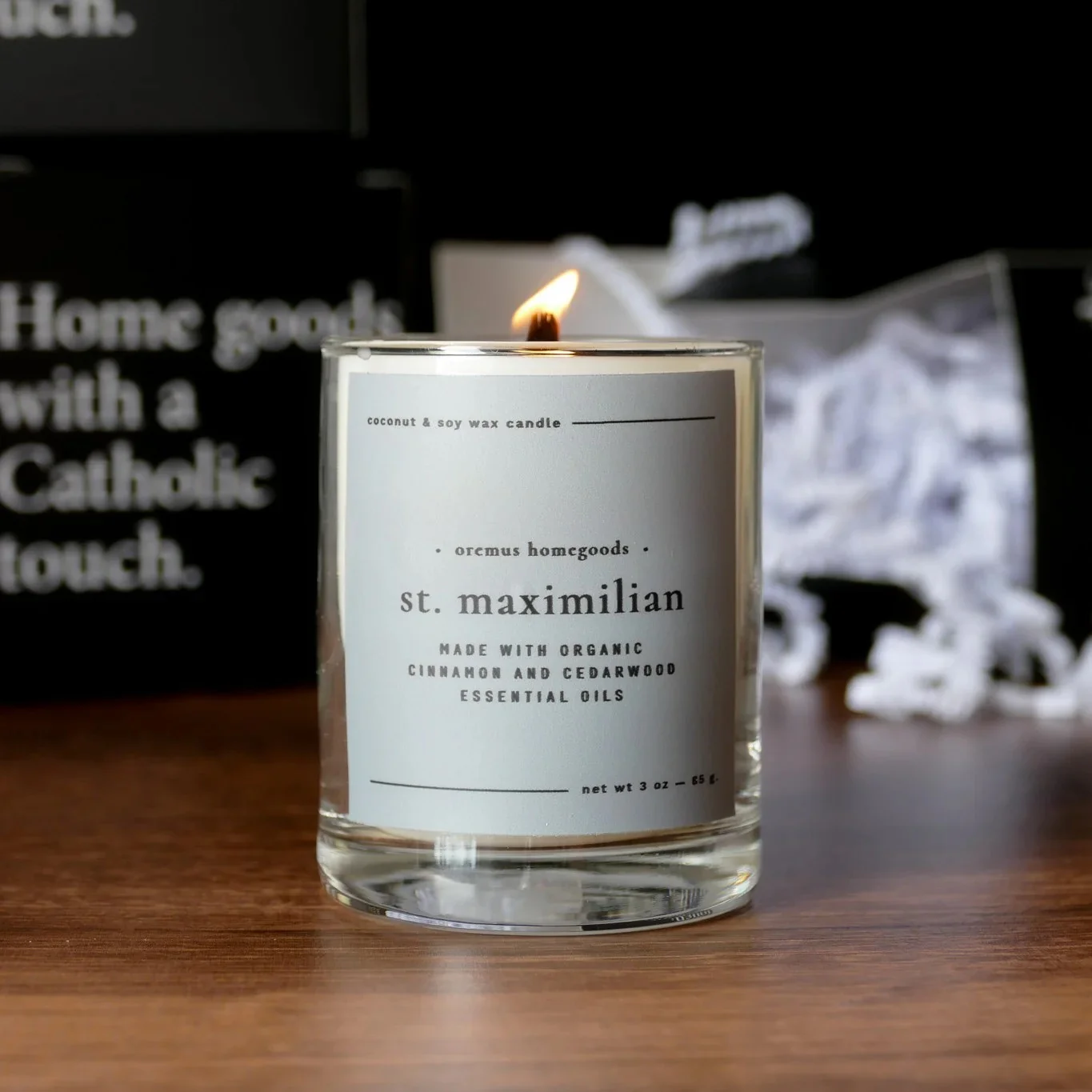 St. Maximilian Men's Essential Oil Candle