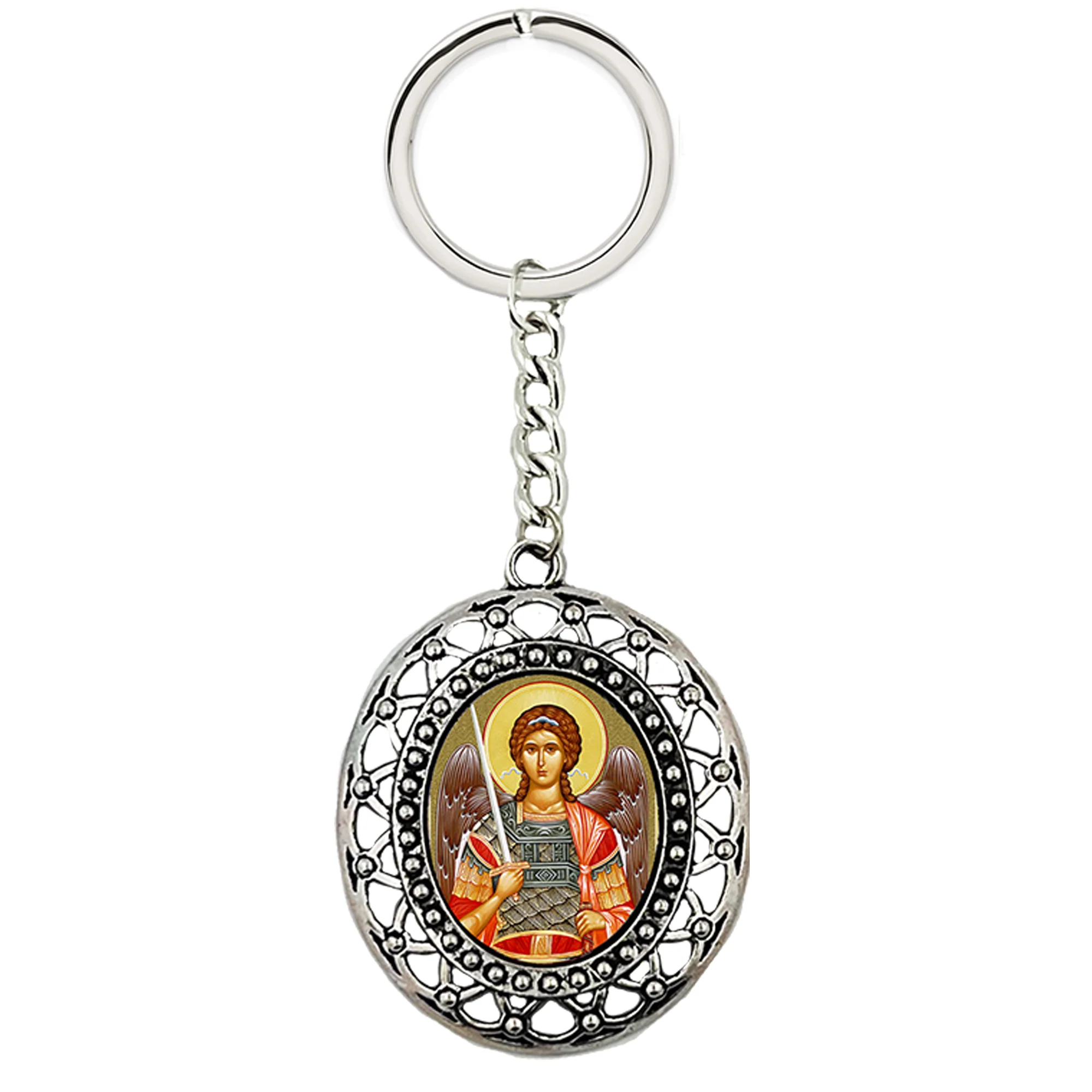 St. Michael Icon Key Chain