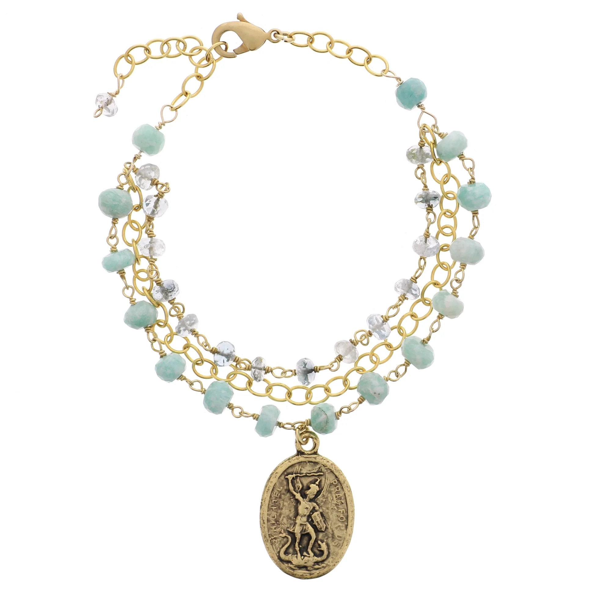 St. Michael Layered Bracelet - Image 2