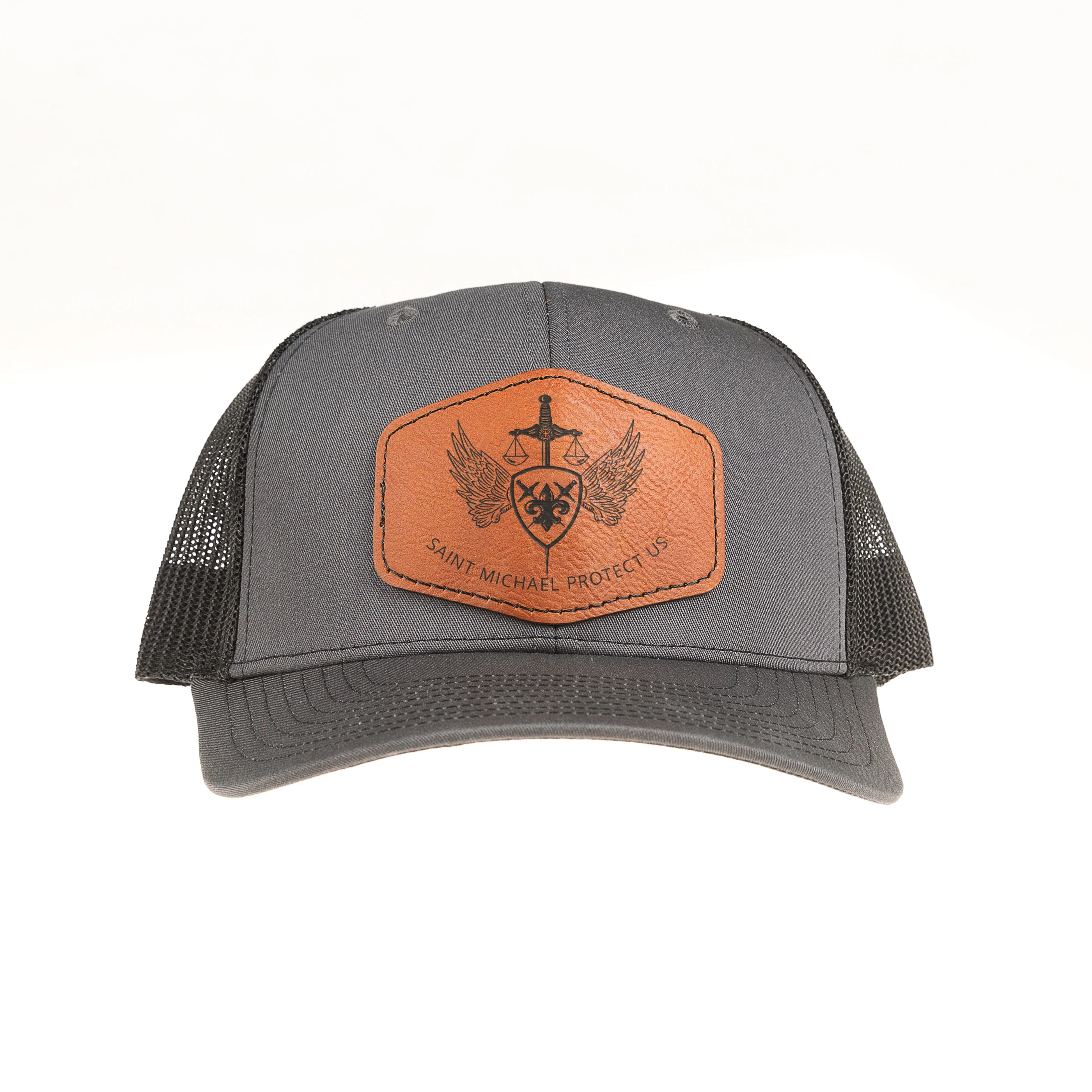 St. Michael Leather Patch Ball Cap - Image 3