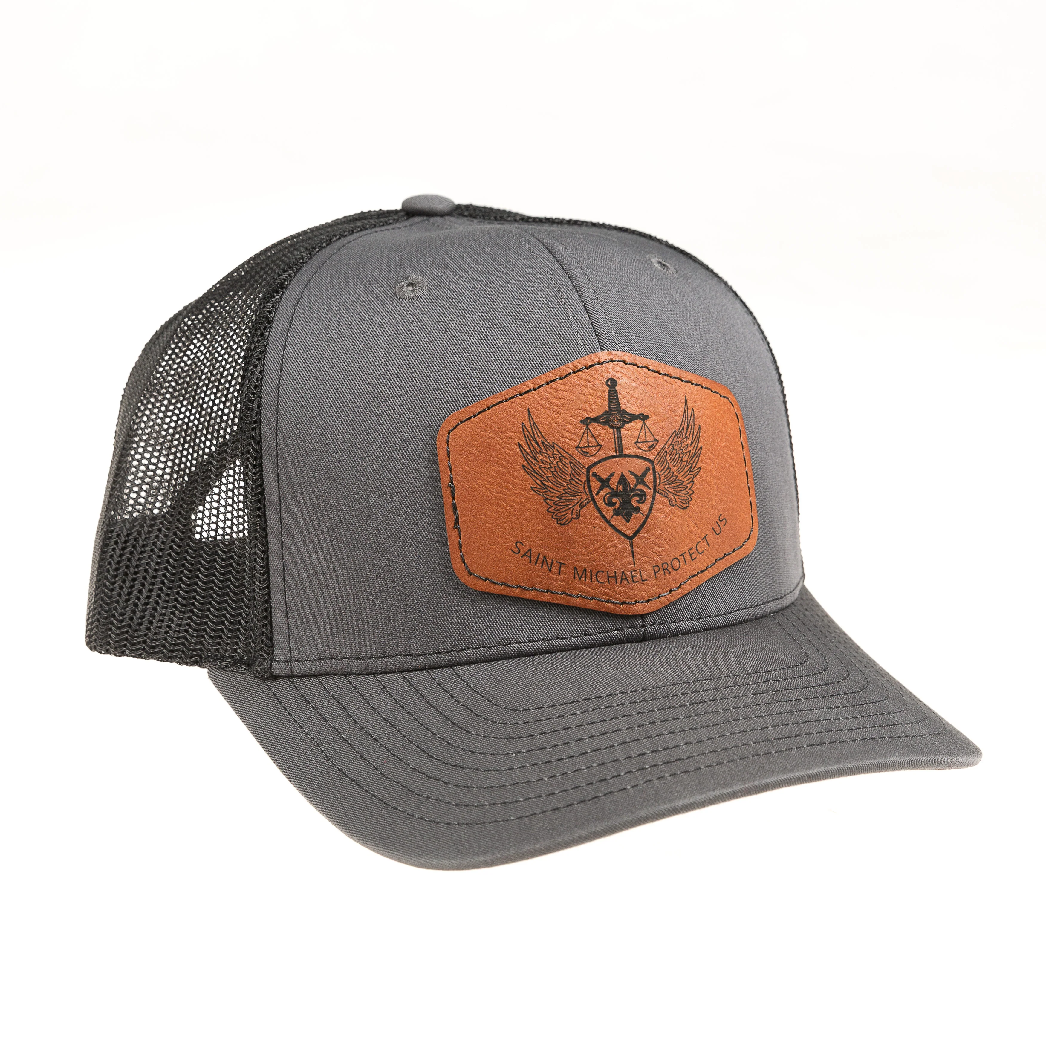 St. Michael Leather Patch Ball Cap - Image 4