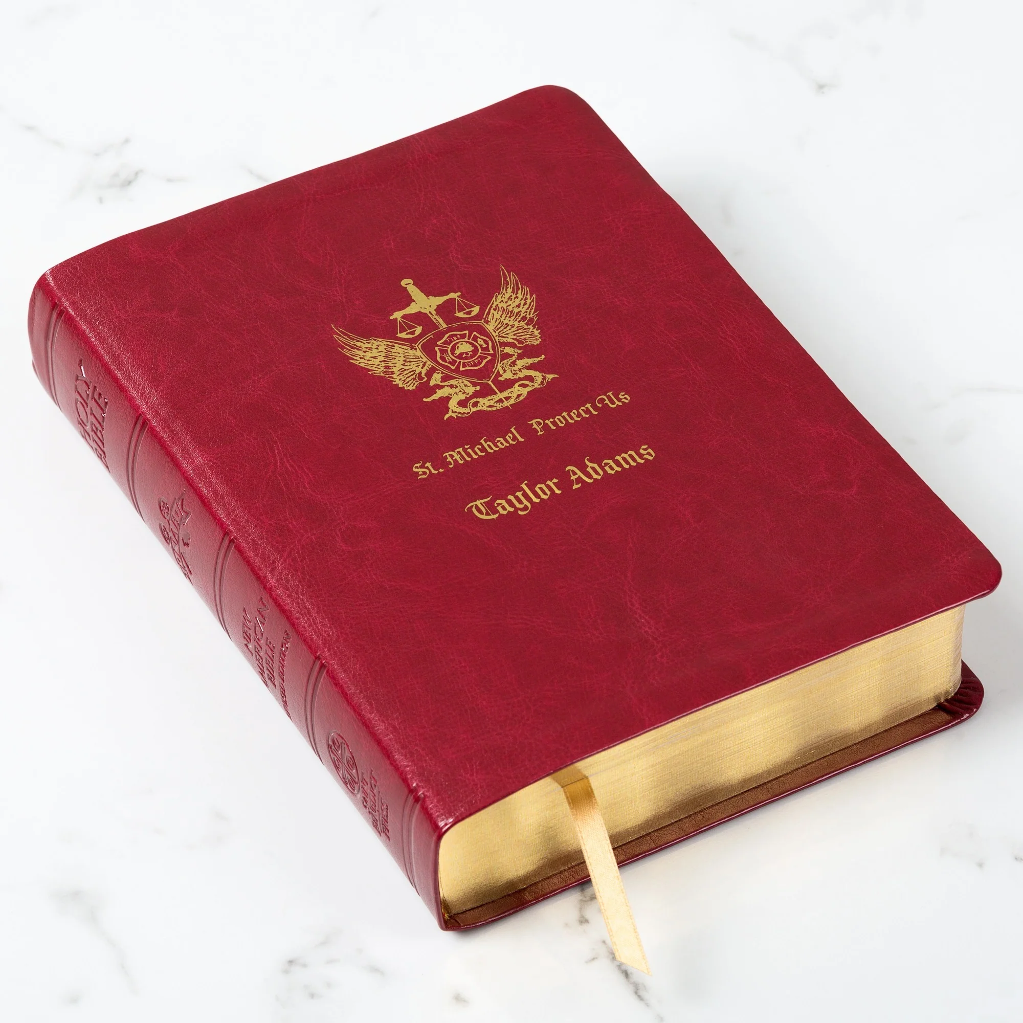 St. Michael Protect Us Fire Fighter Bible - Image 4