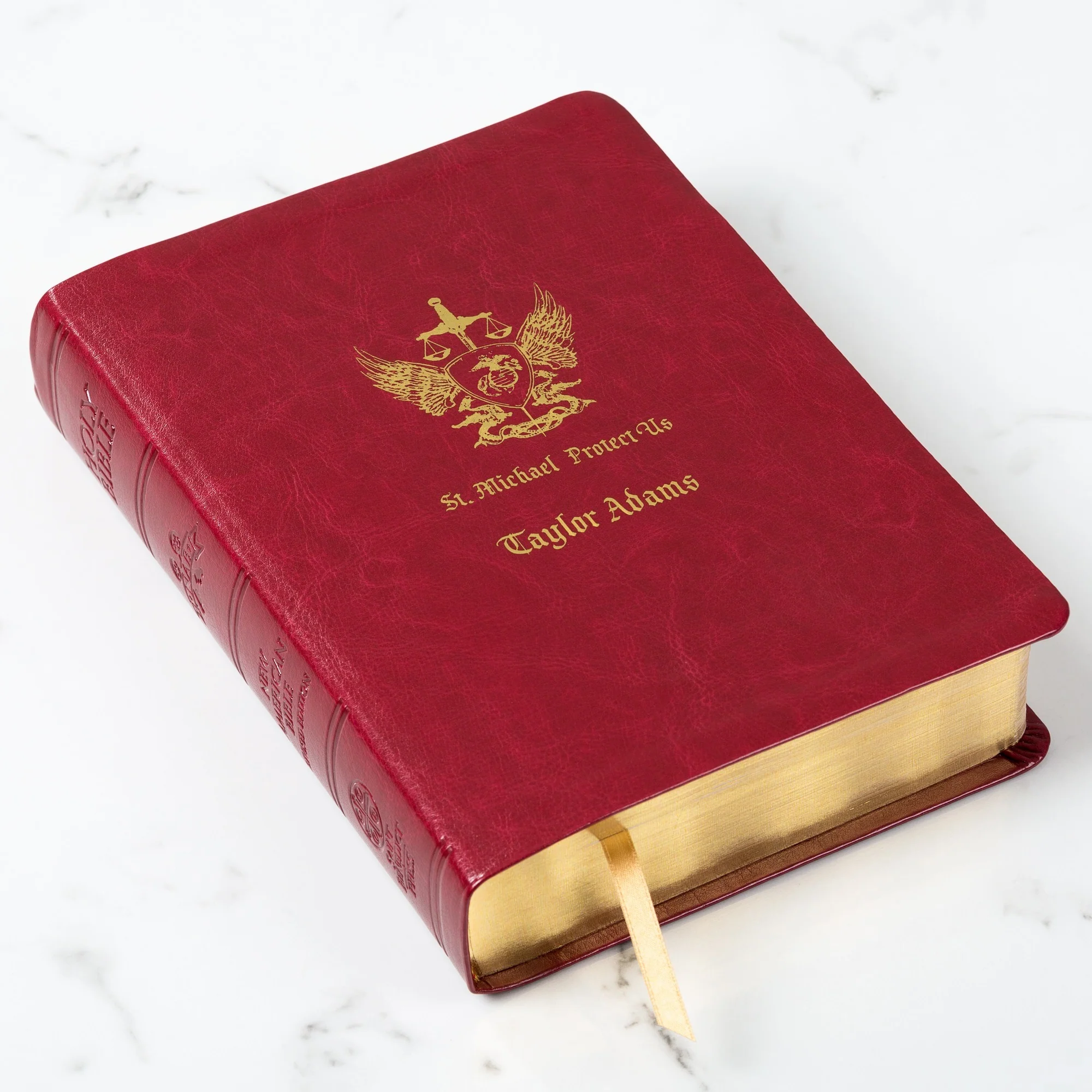 St. Michael Protect Us Marine Corps Bible - Image 4
