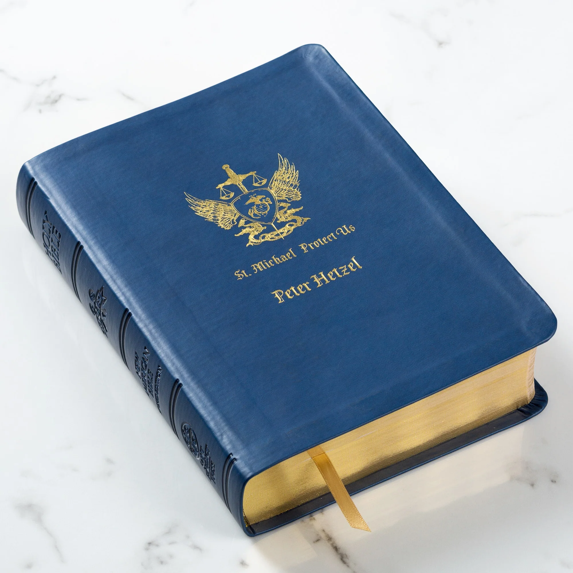 St. Michael Protect Us Marine Corps Bible - Image 6