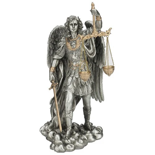 St. Michael-Scales Of Justice Statue 11"