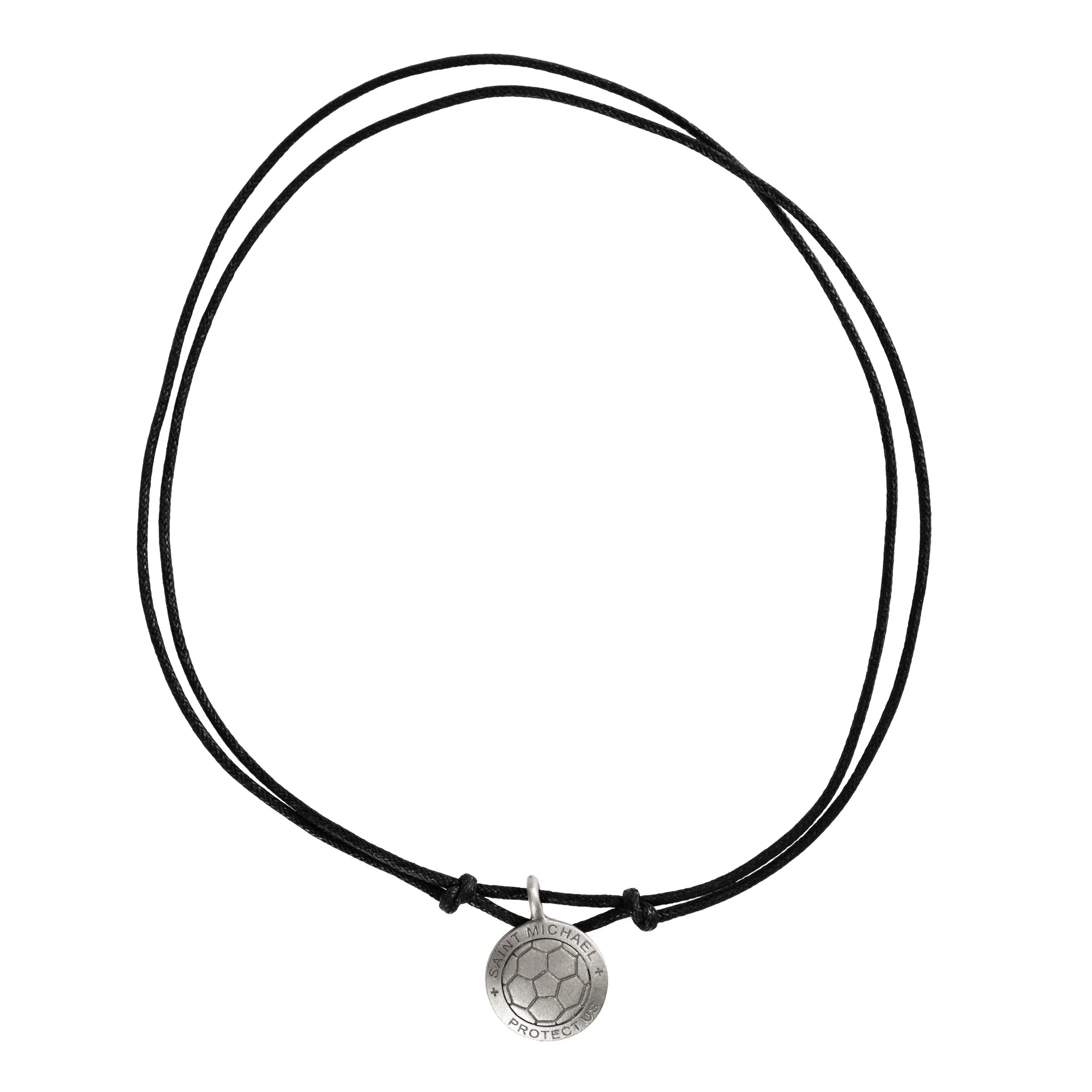 St. Michael Soccer Medal Corded Necklace